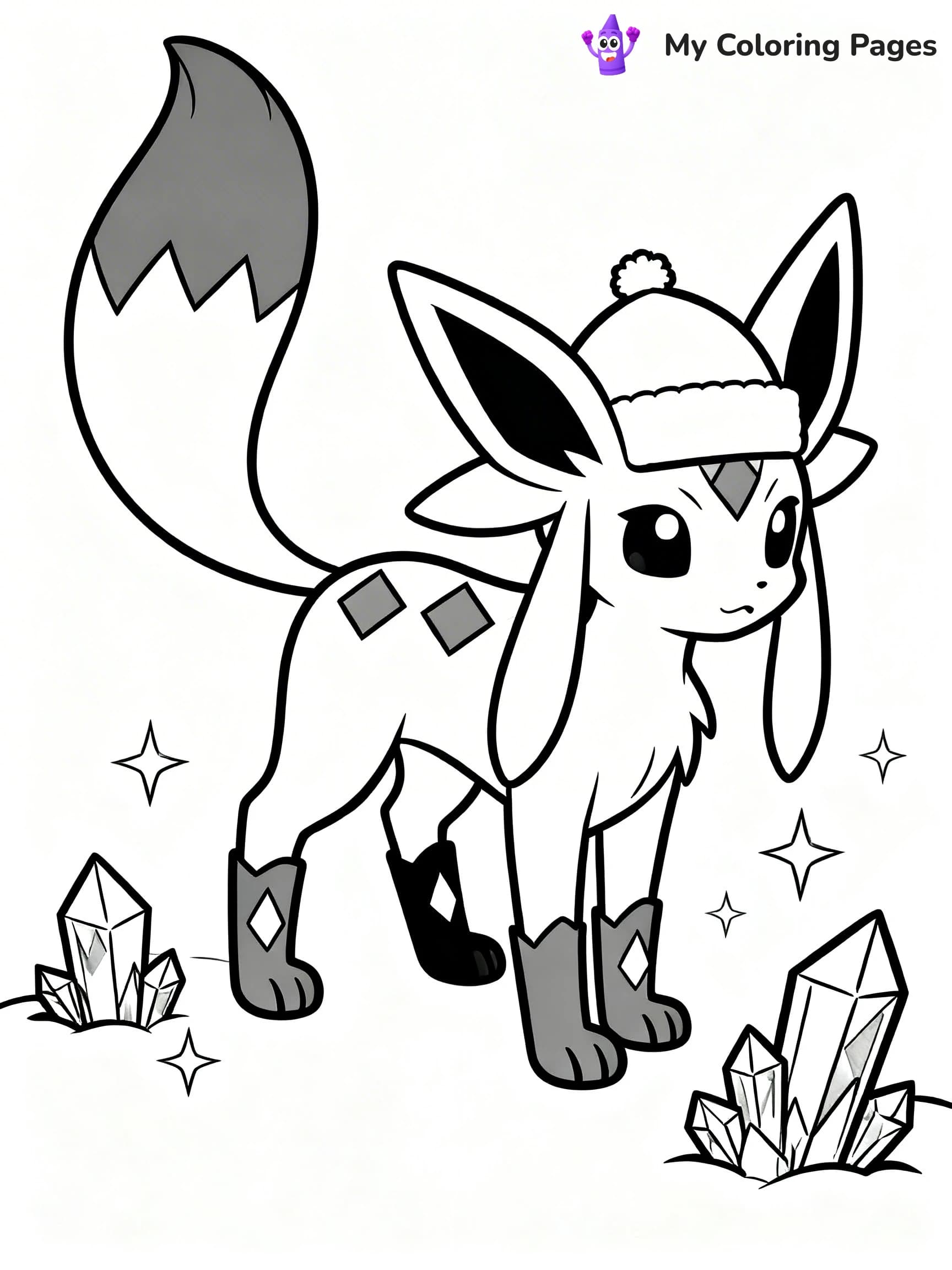 Glaceon Coloring Pages - 4