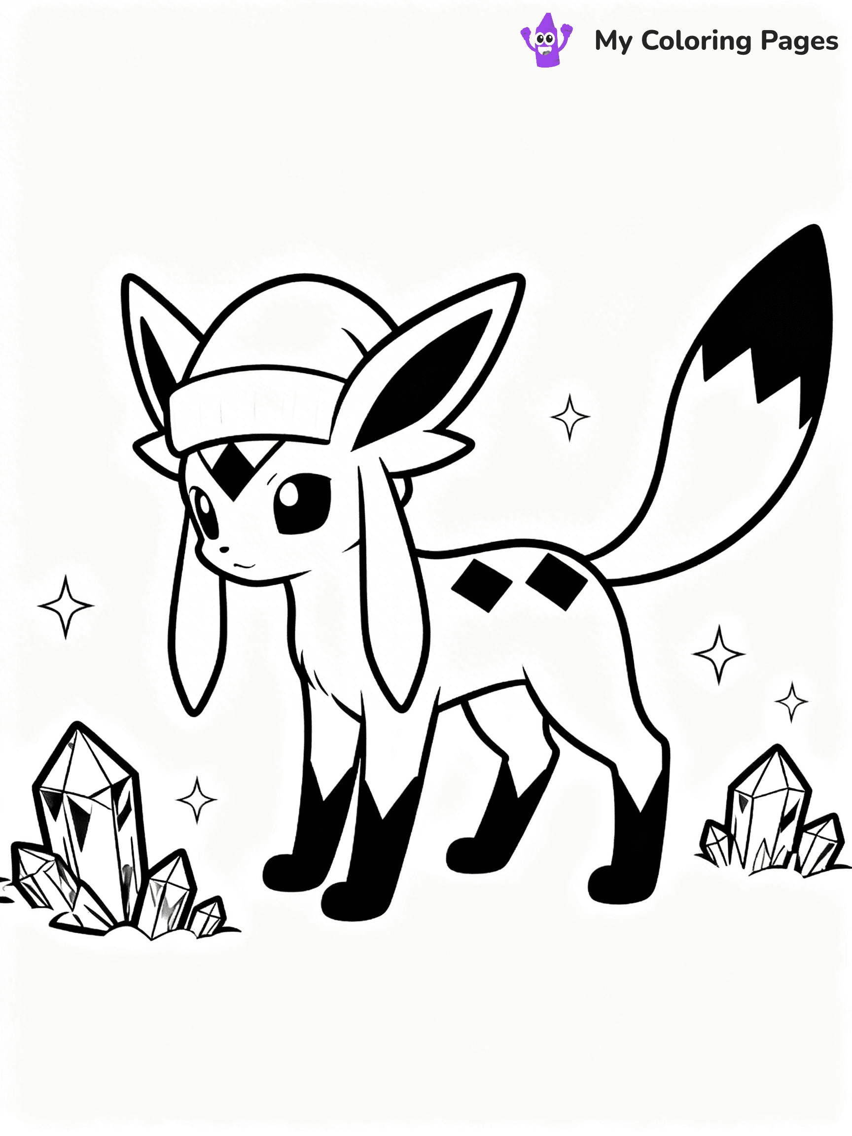 Glaceon Coloring Pages - 2