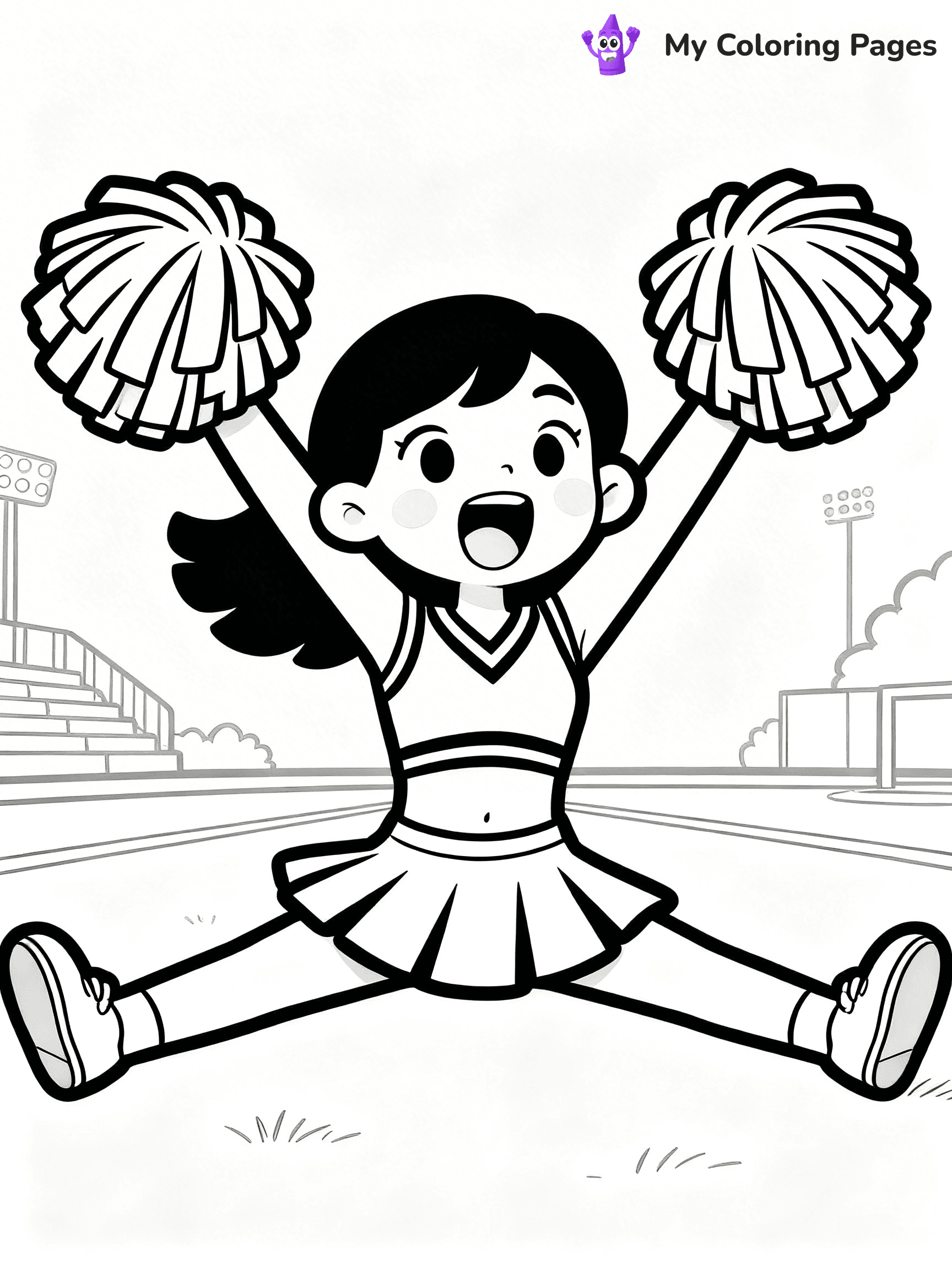 Cheer Coloring Pages - 24