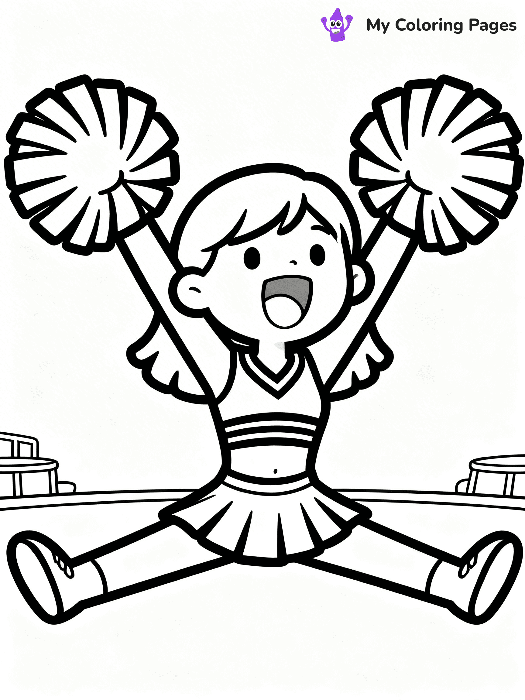 Cheer Coloring Pages - 23