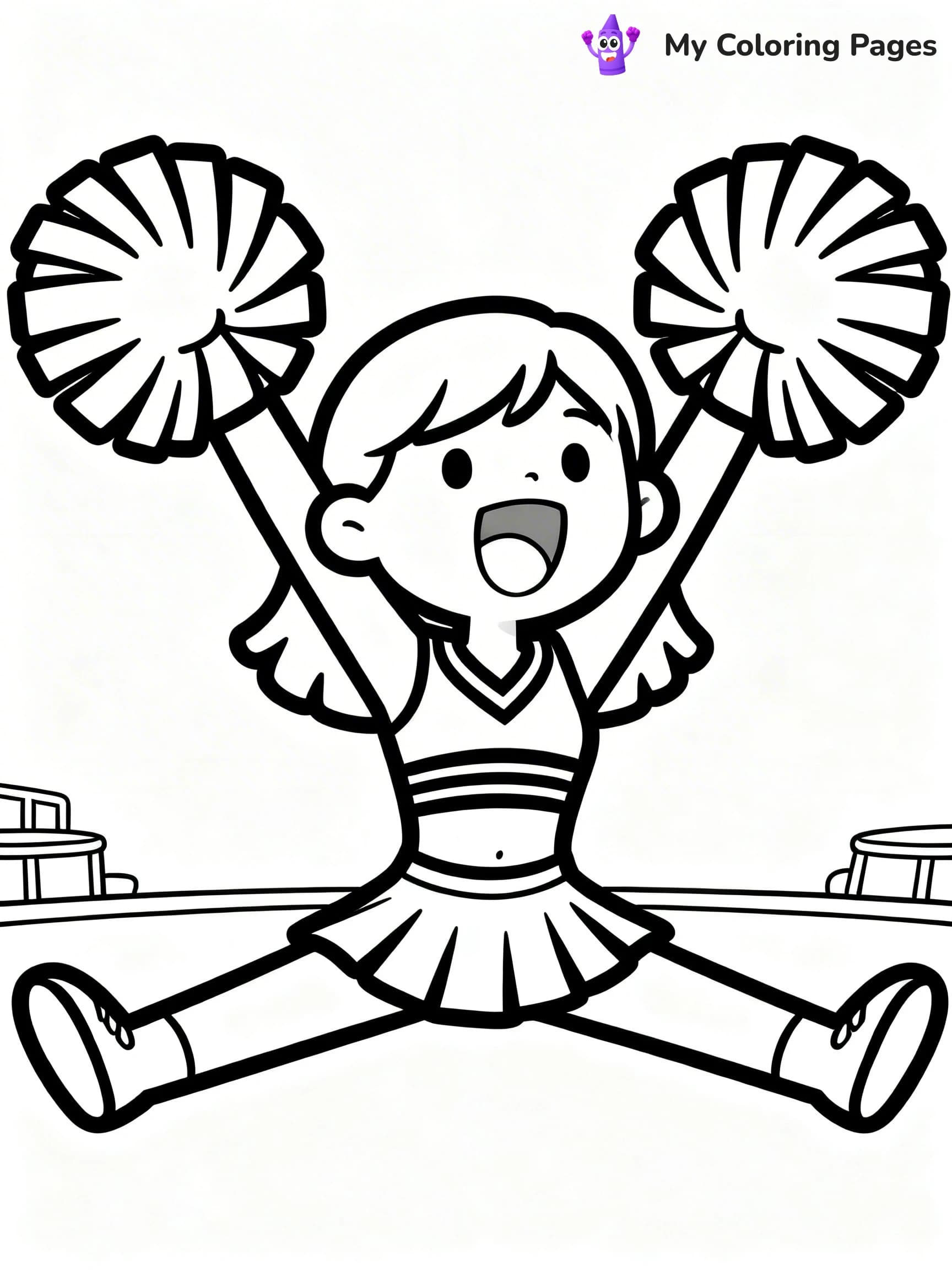 Cheer Coloring Pages - 23
