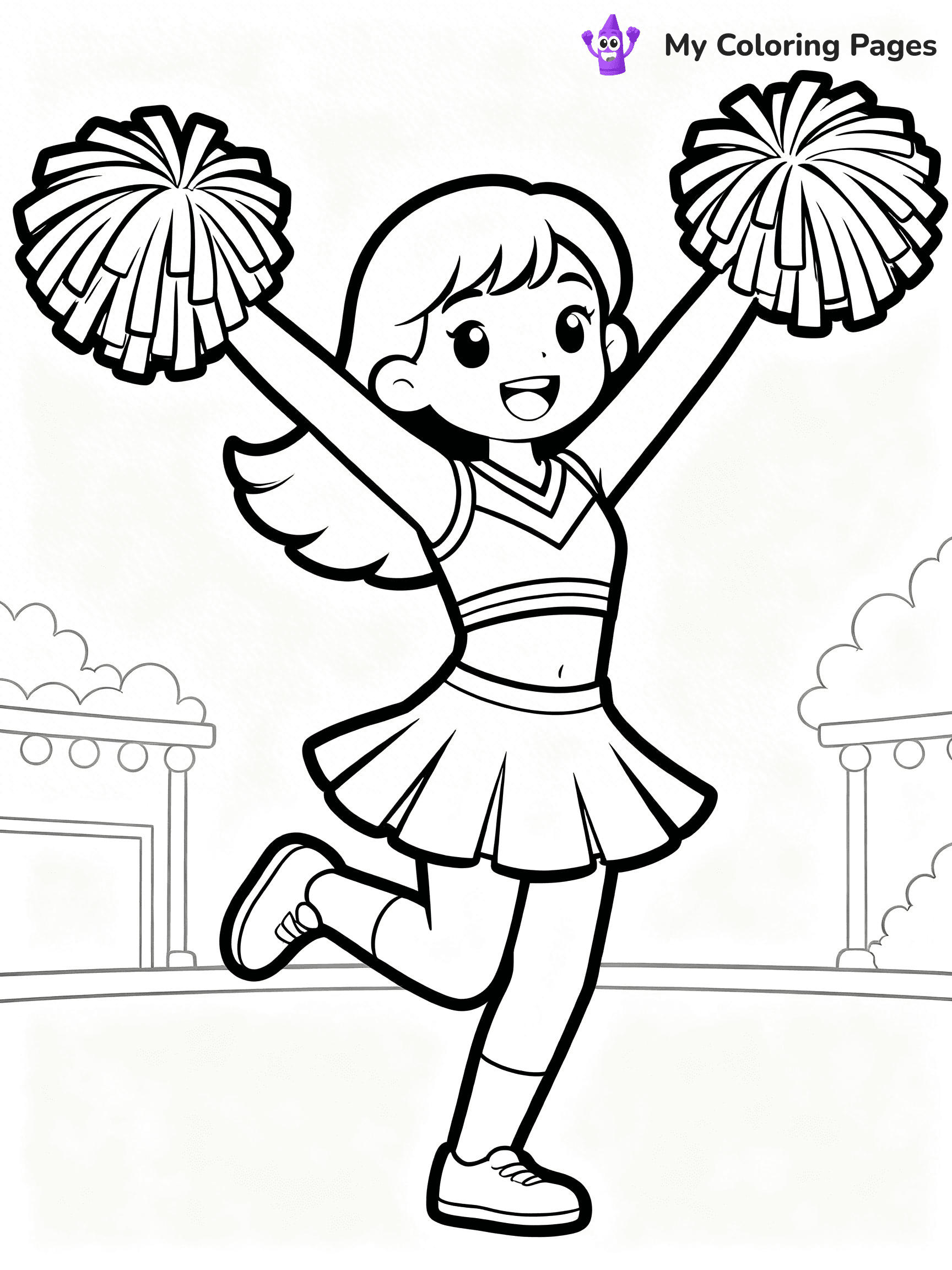 Cheer Coloring Pages - 22