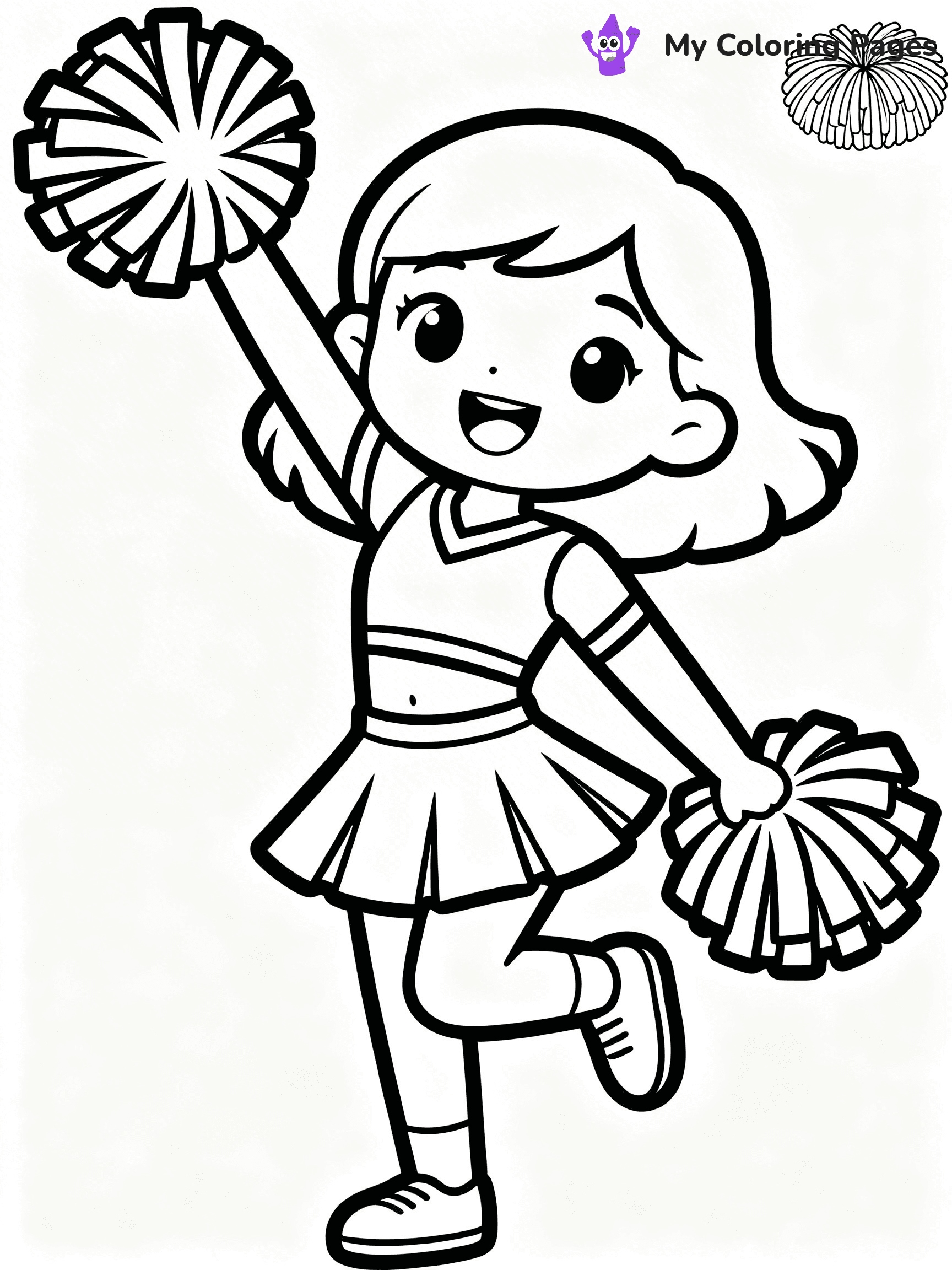 Cheer Coloring Pages - 21
