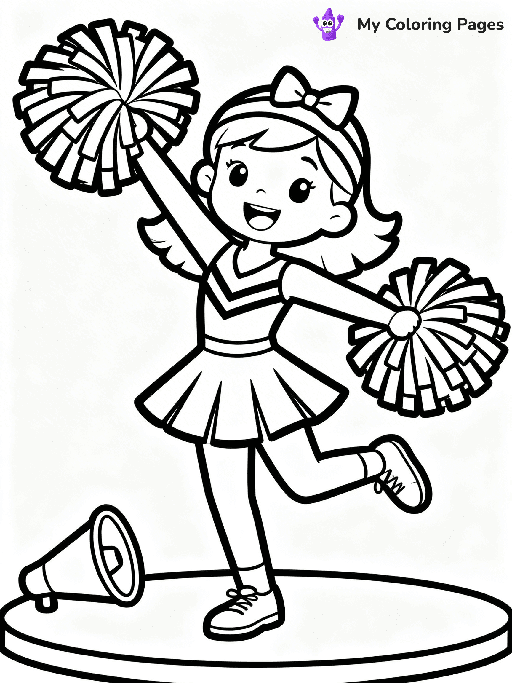 Cheer Coloring Pages - 20