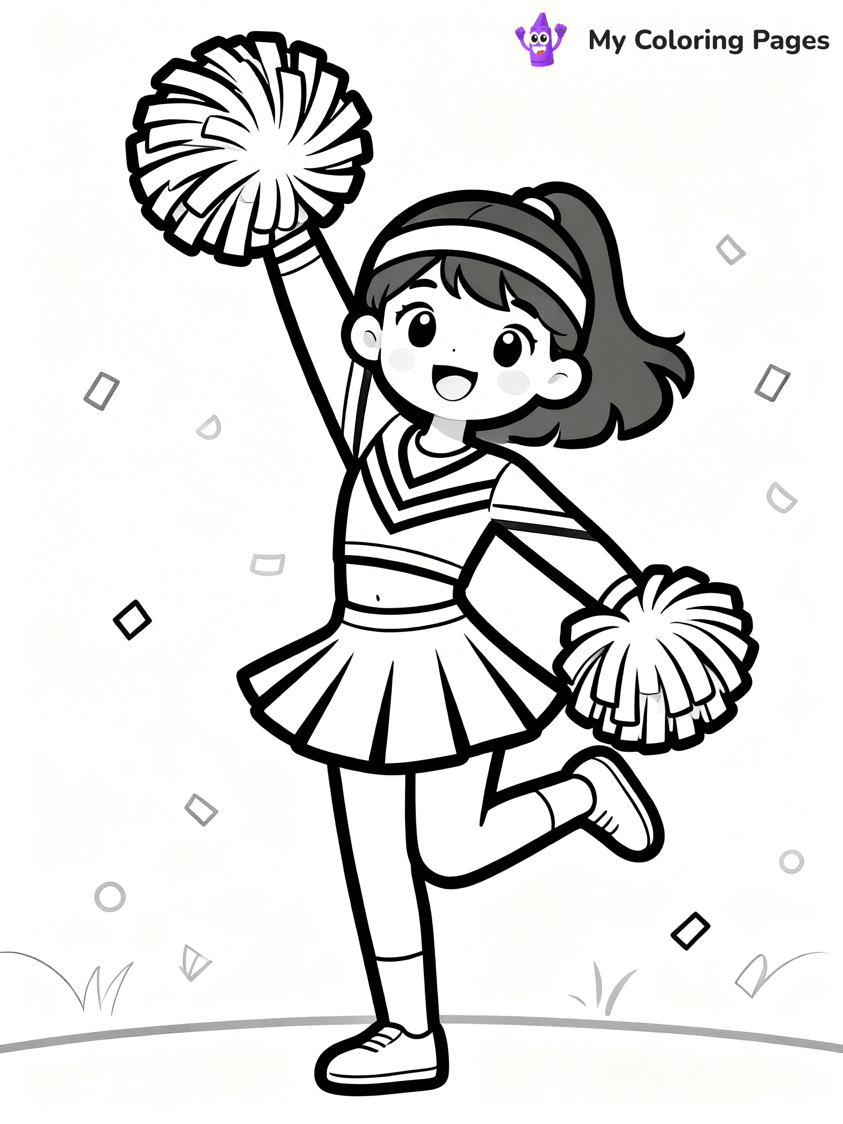 Cheer Coloring Pages - 17