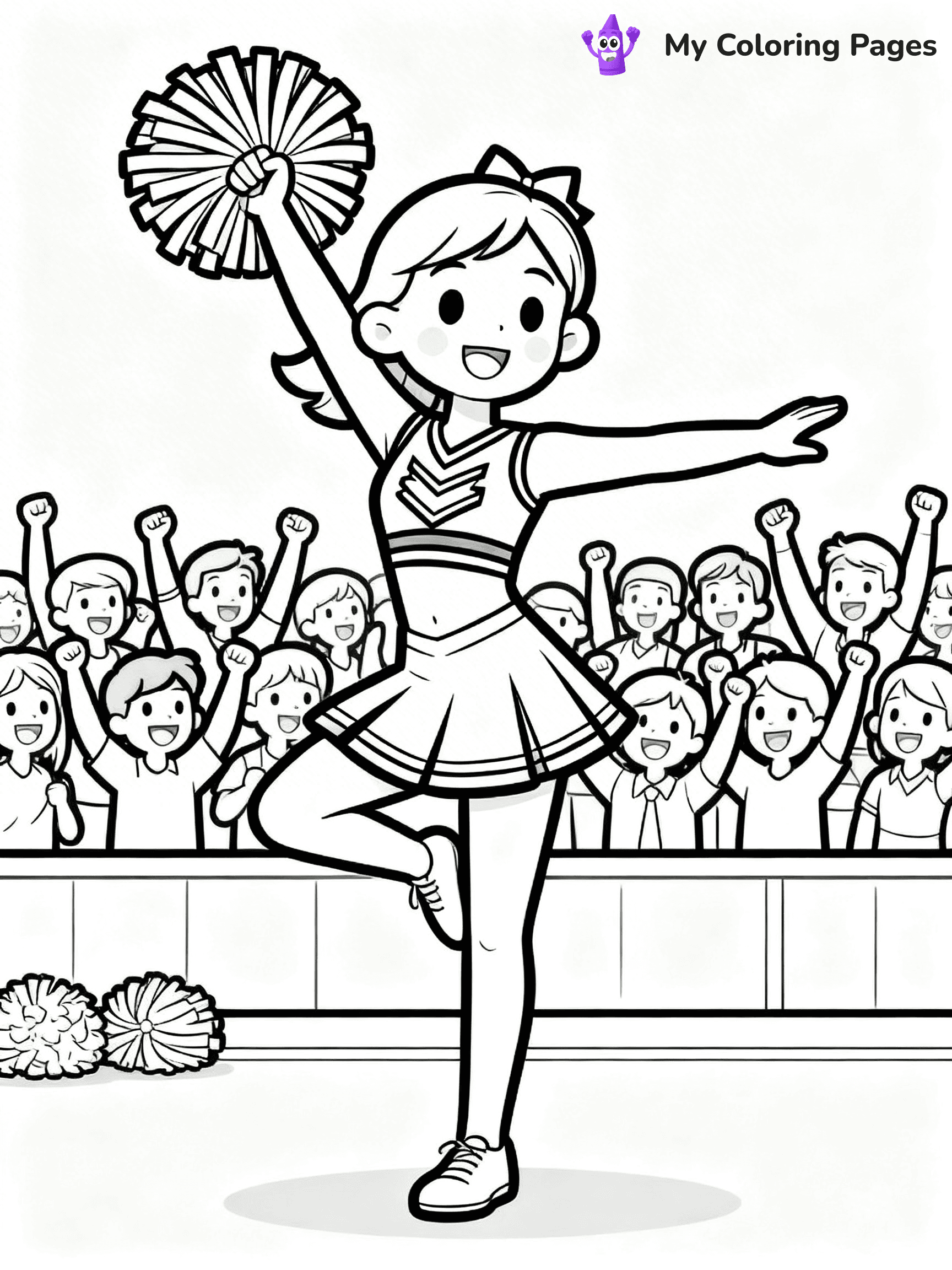 Cheer Coloring Pages - 15