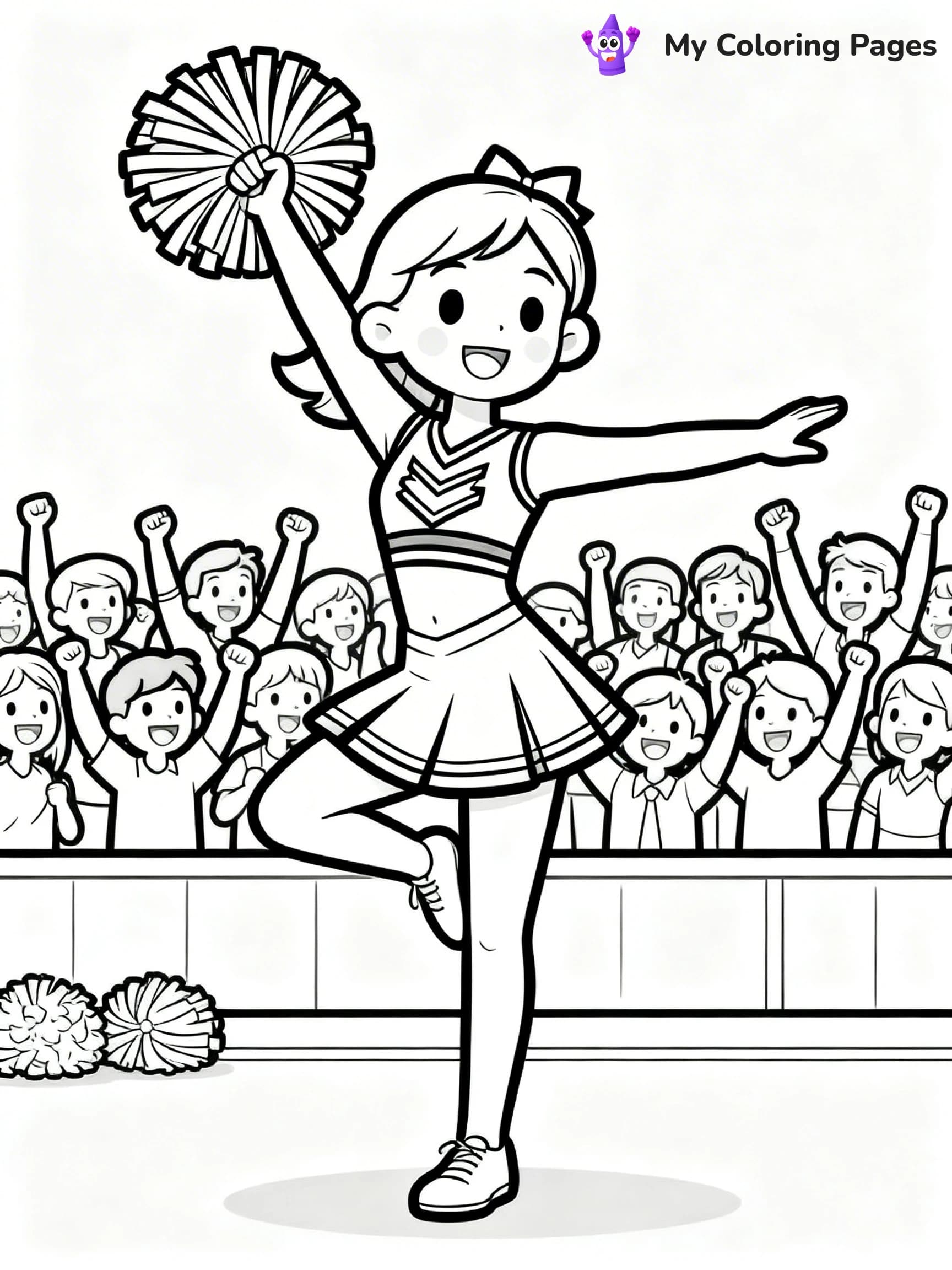 Cheer Coloring Pages - 15