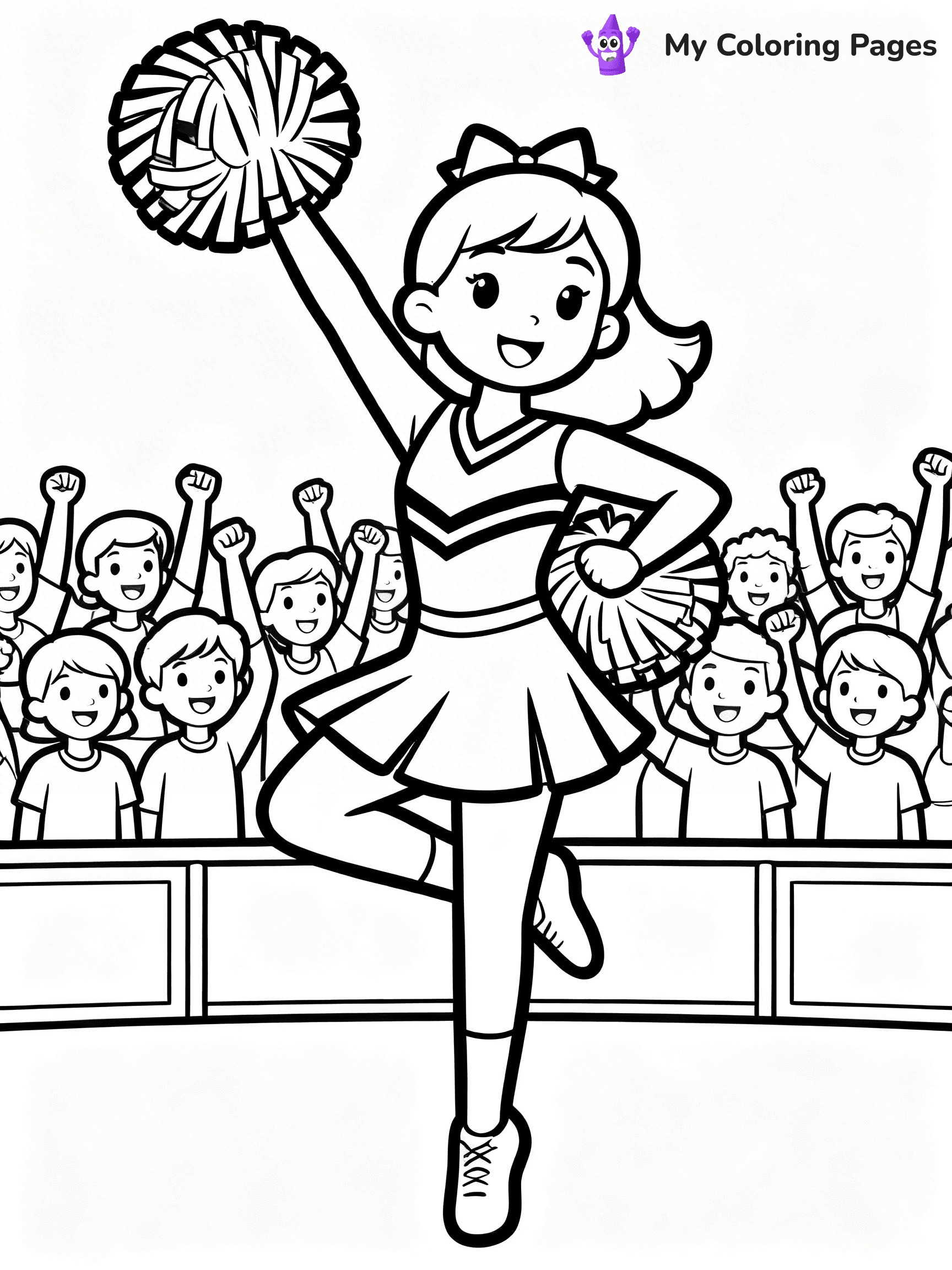 Cheer Coloring Pages - 14