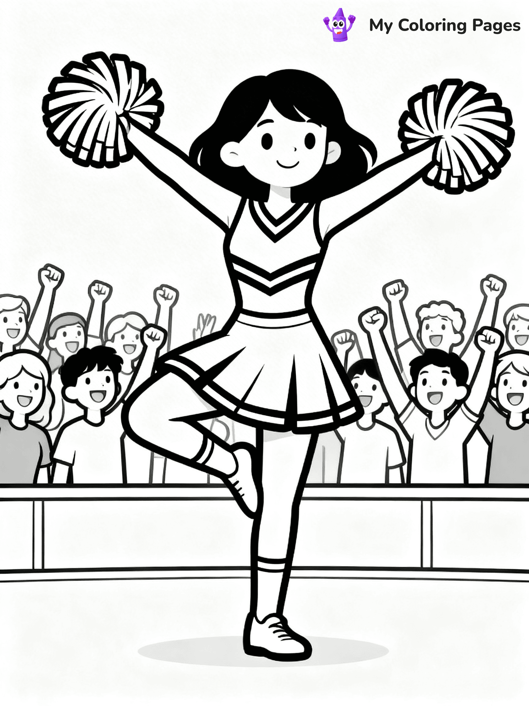 Cheer Coloring Pages - 13