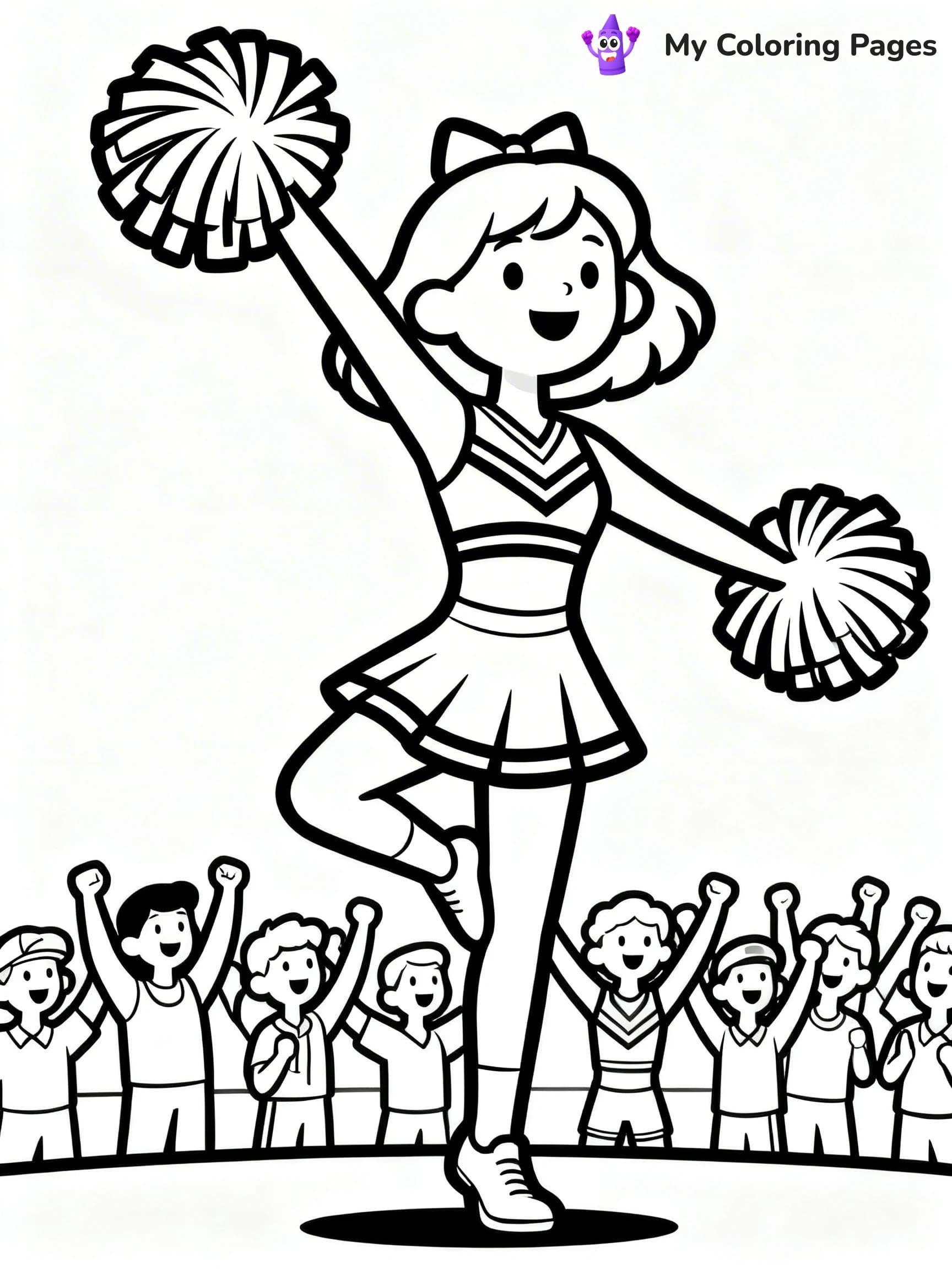 Cheer Coloring Pages - 12