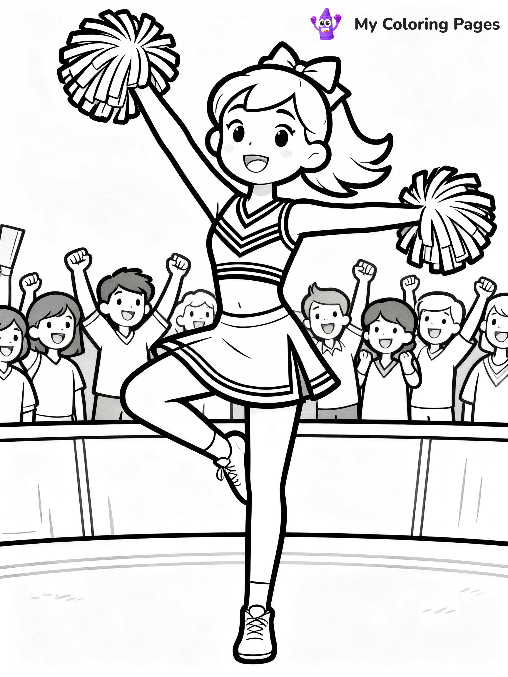 Cheer Coloring Pages - 11