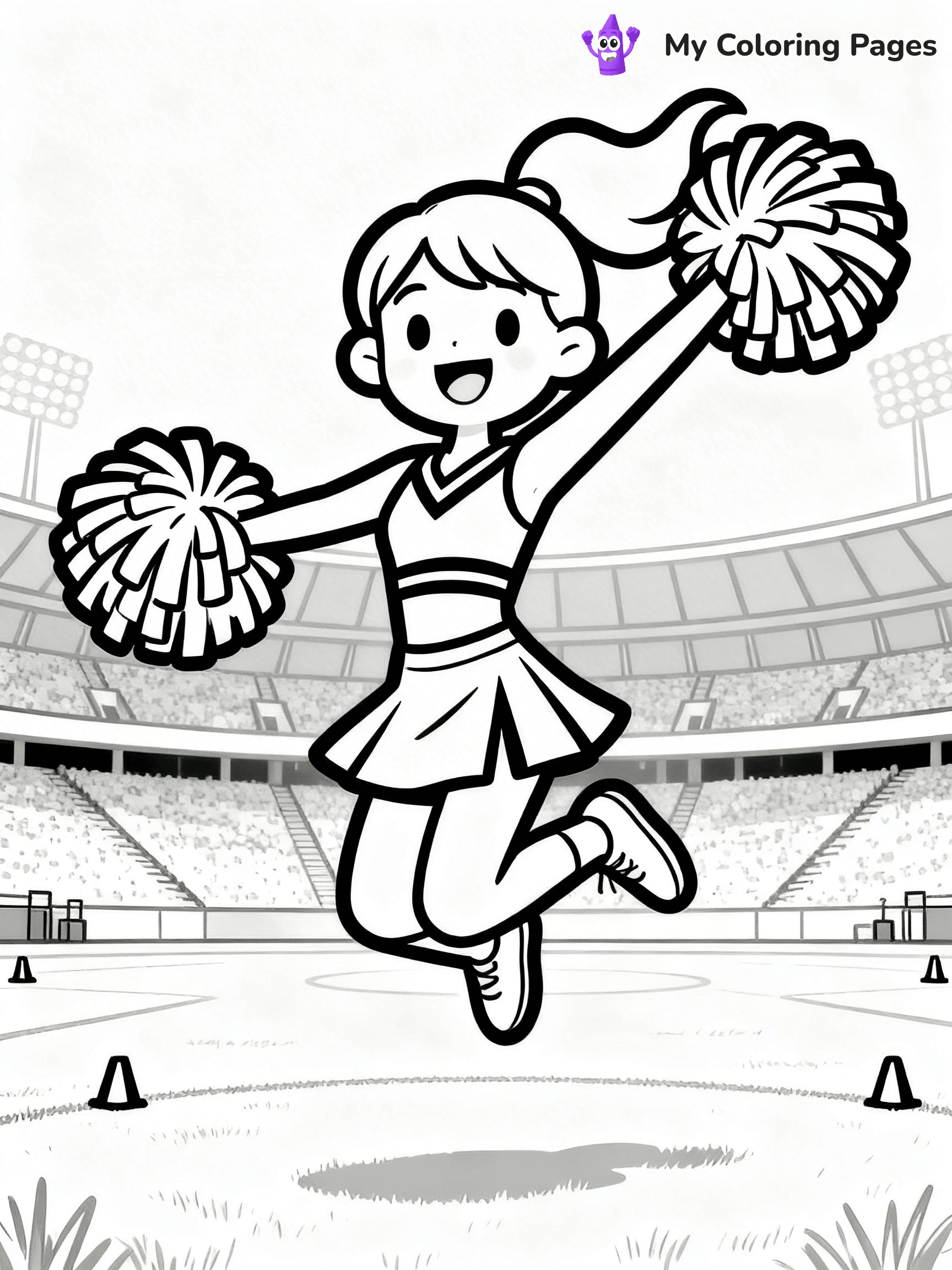 Cheer Coloring Pages - 10