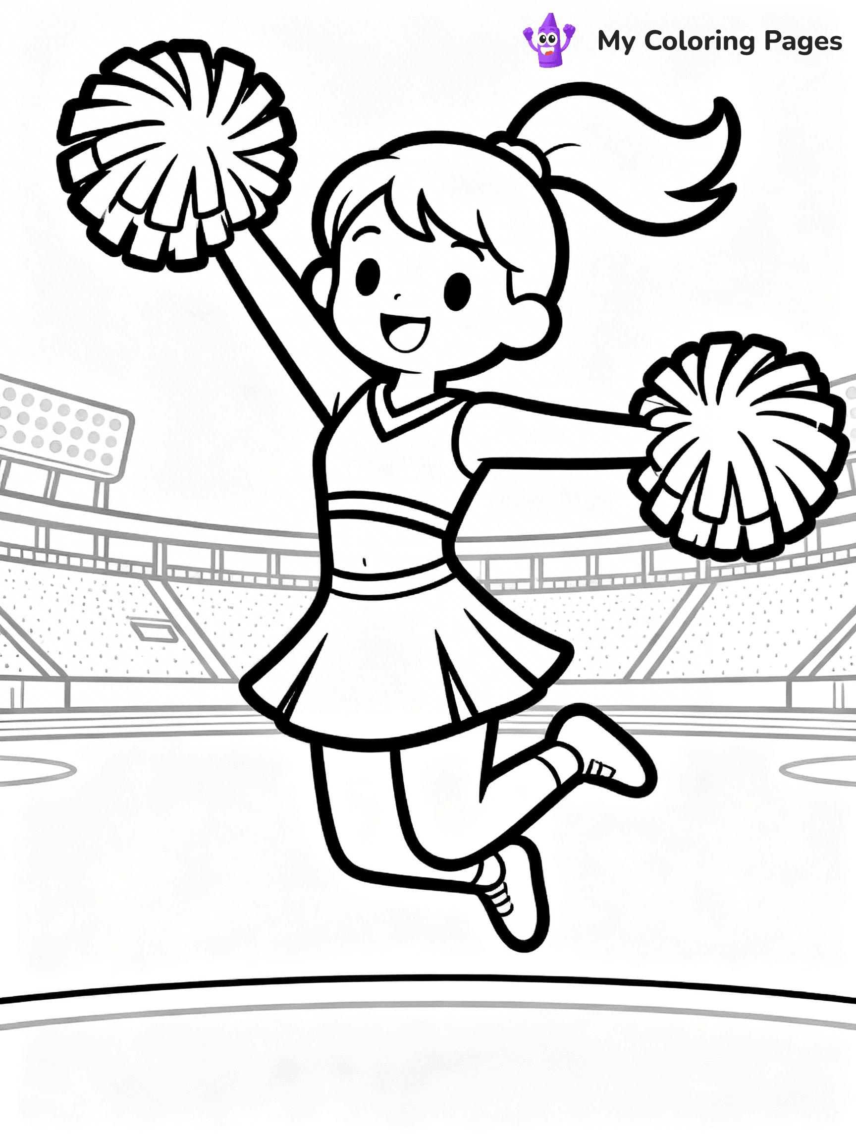 Cheer Coloring Pages - 9