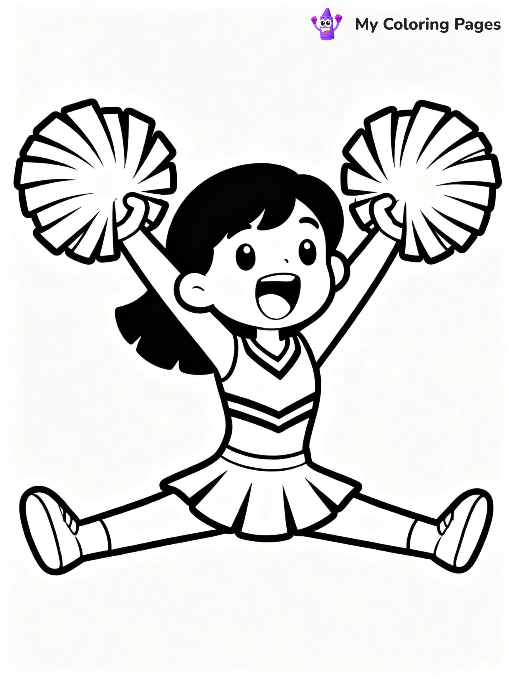 Cheer Coloring Pages - 8