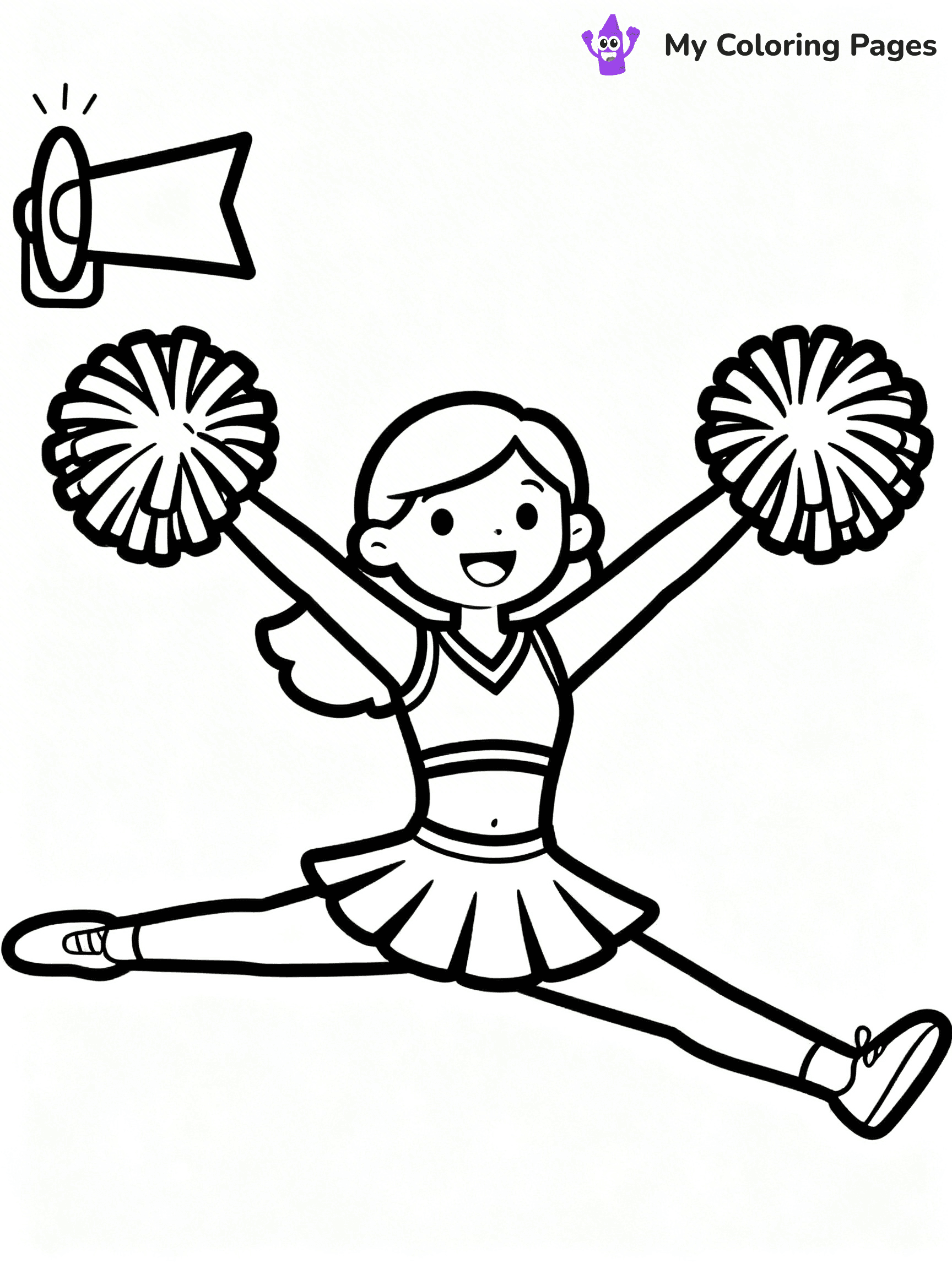 Cheer Coloring Pages - 7