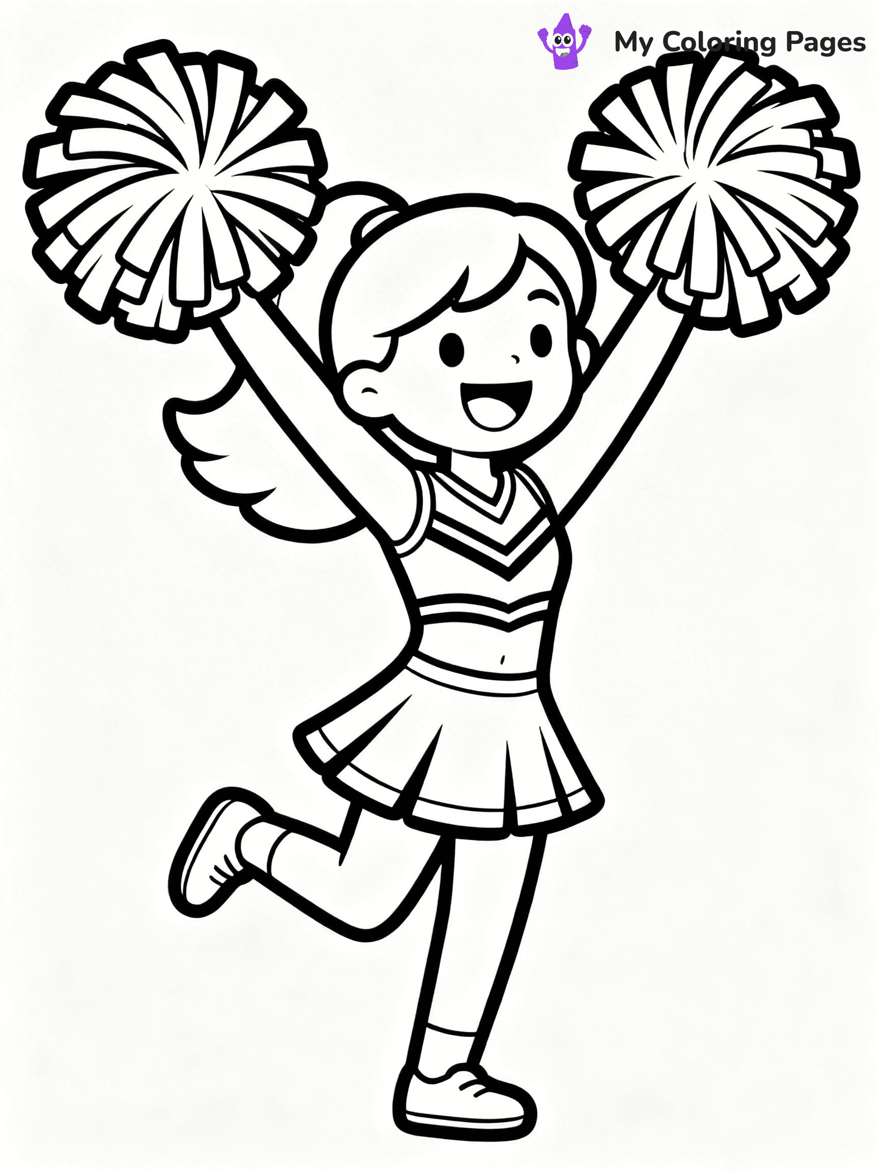 Cheer Coloring Pages - 6