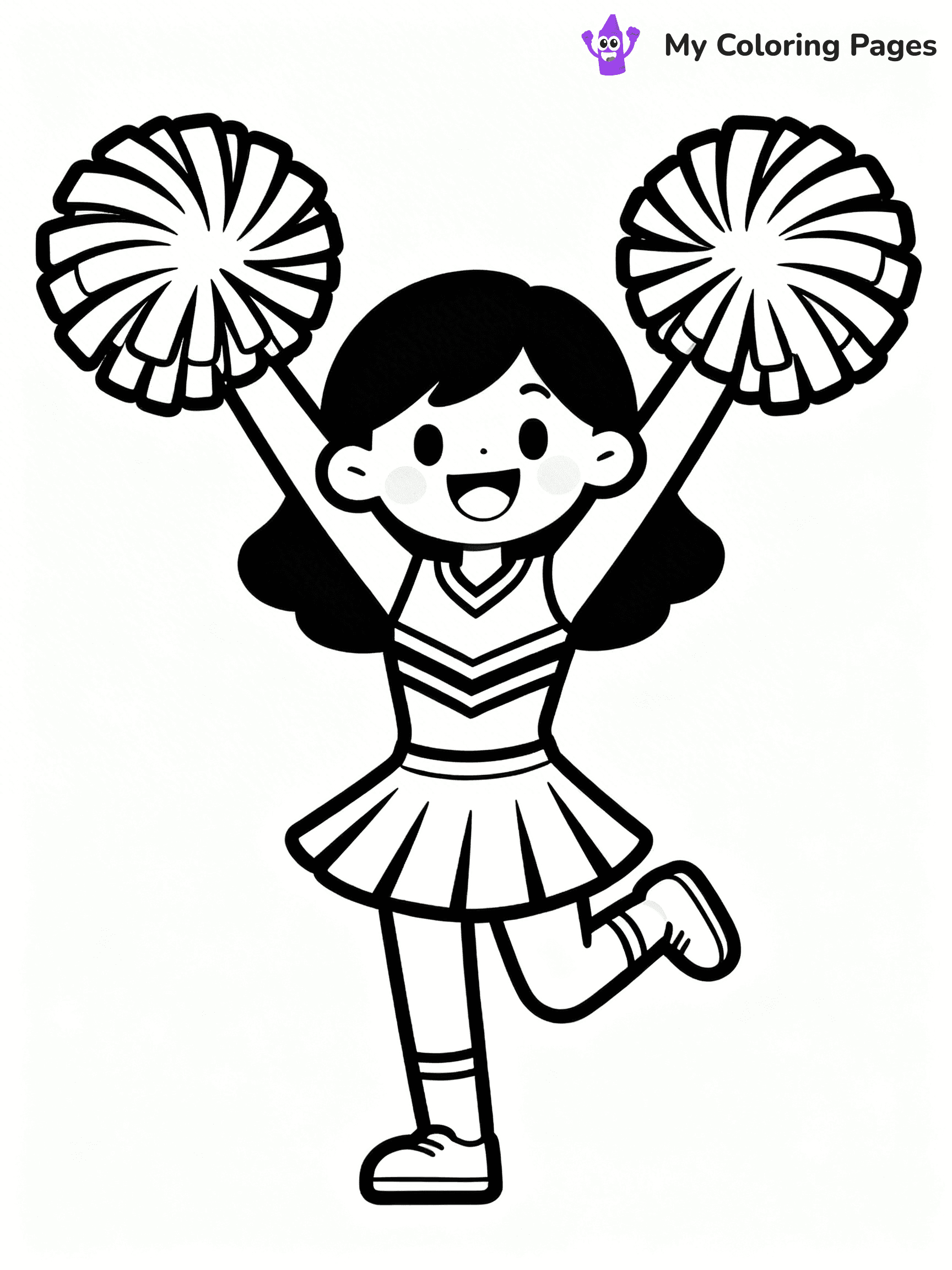 Cheer Coloring Pages - 5