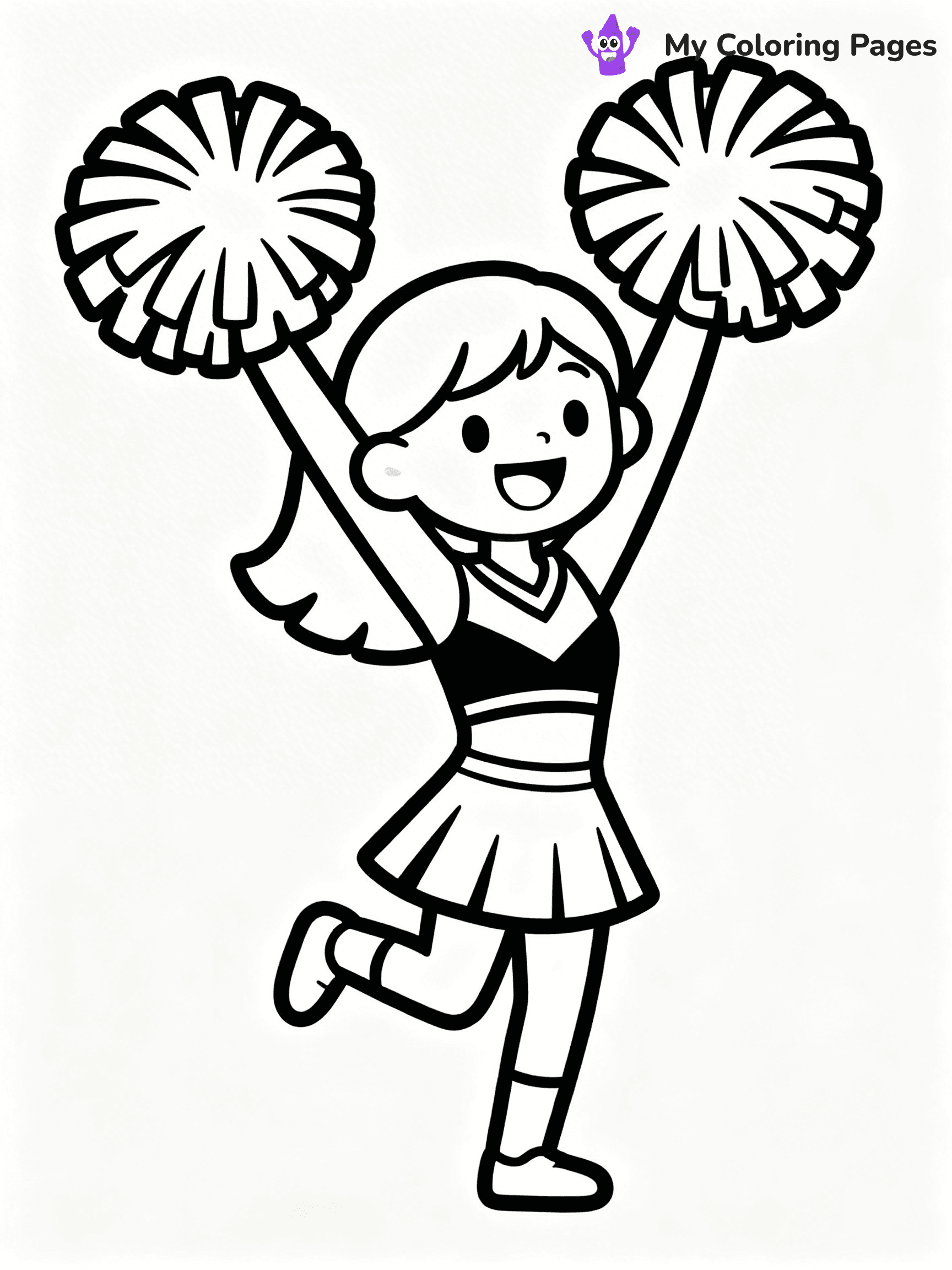 Cheer Coloring Pages - 4