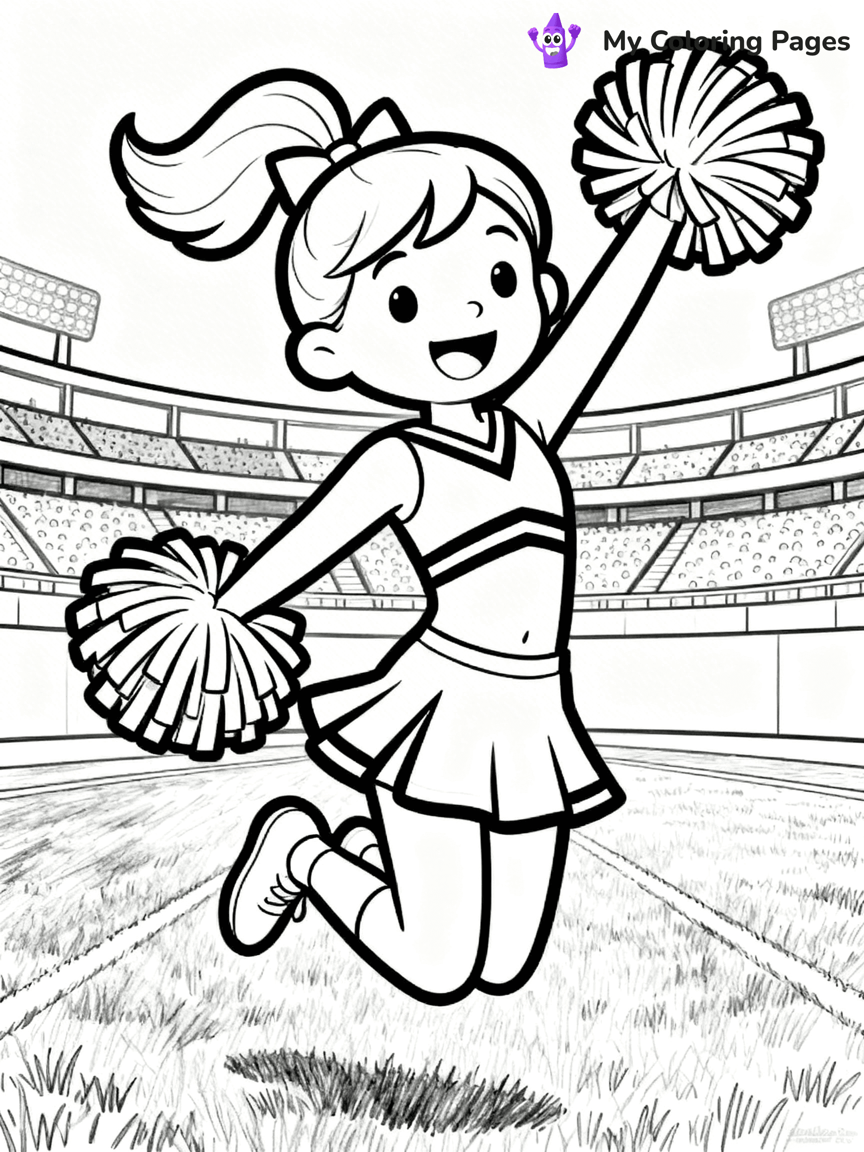 Cheer Coloring Pages - 2