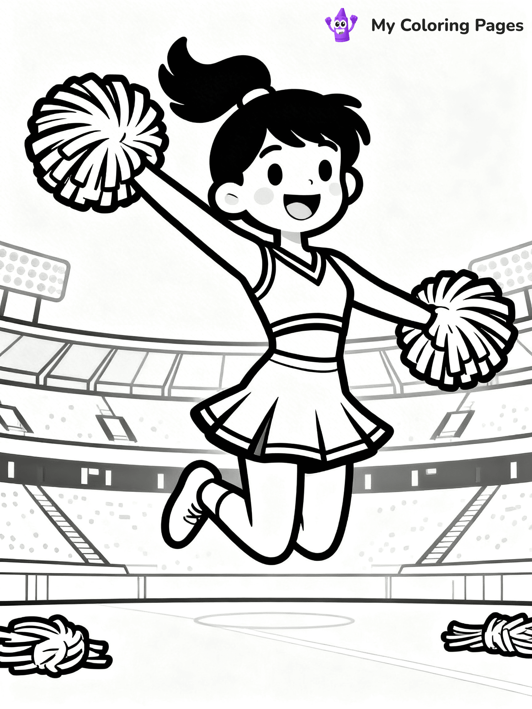 Cheer Coloring Pages - 1