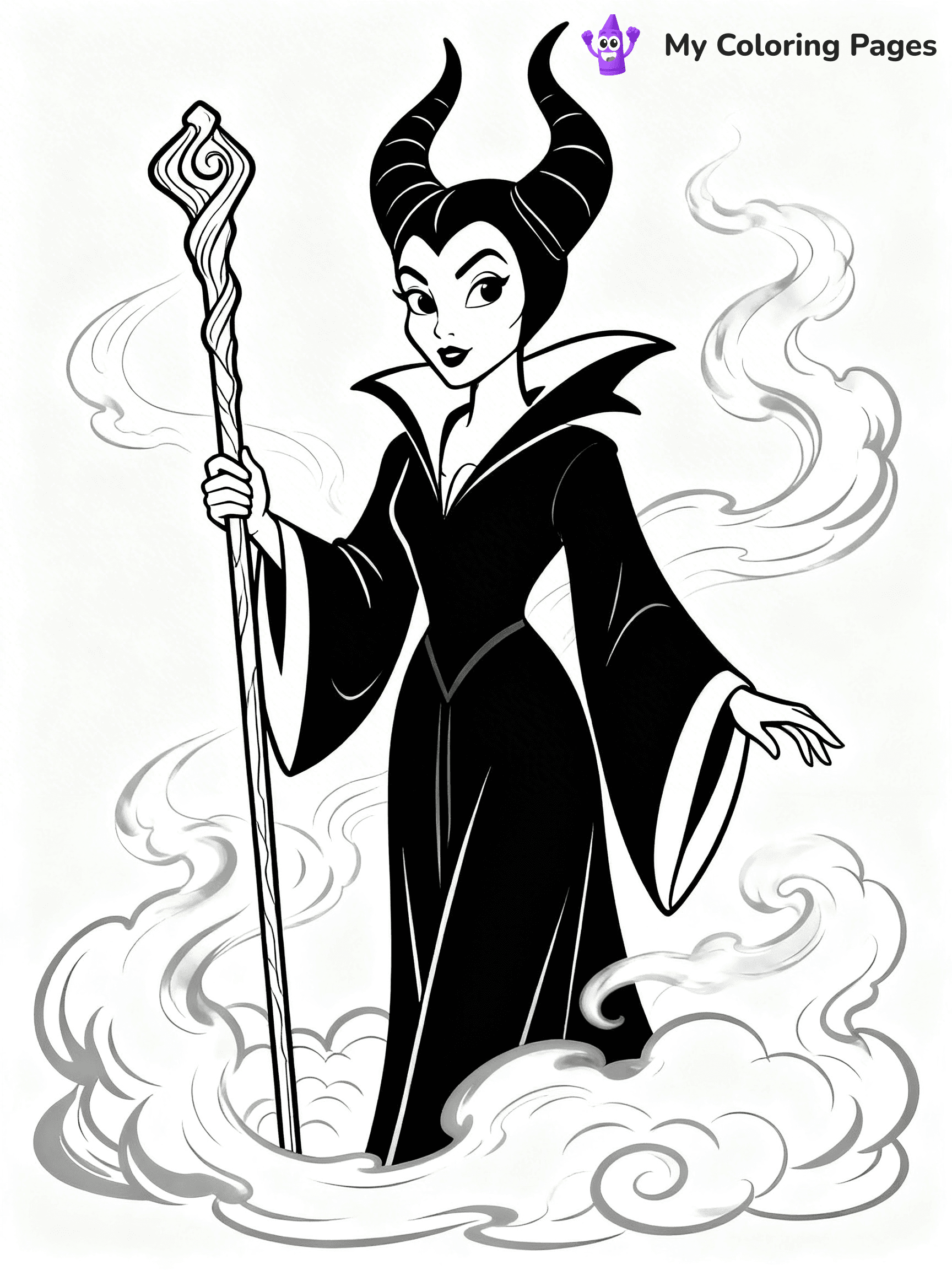 Maleficent Coloring Pages - 24