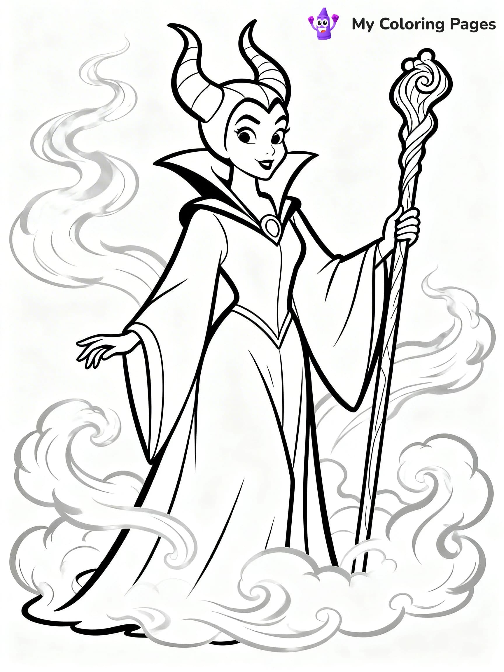 Maleficent Coloring Pages - 23