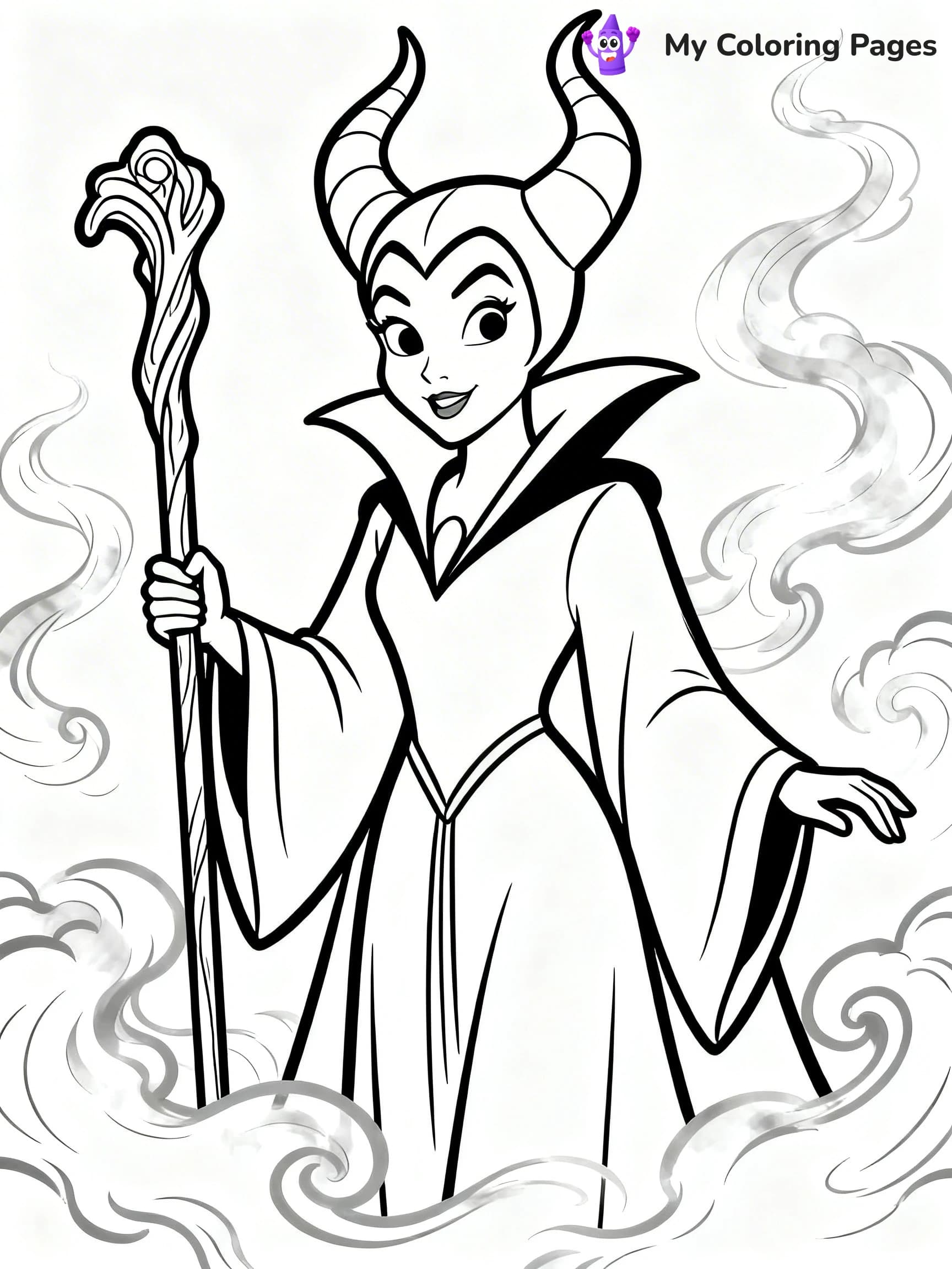 Maleficent Coloring Pages - 22