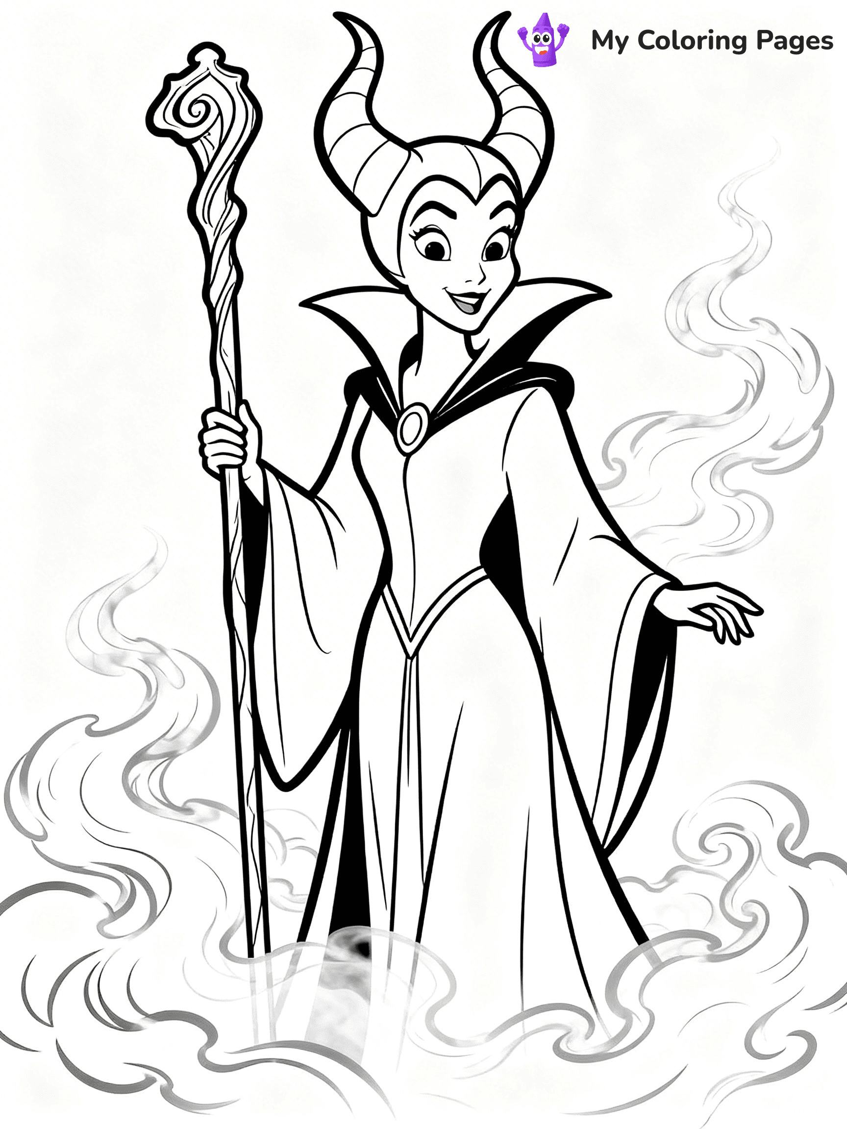 Maleficent Coloring Pages - 20