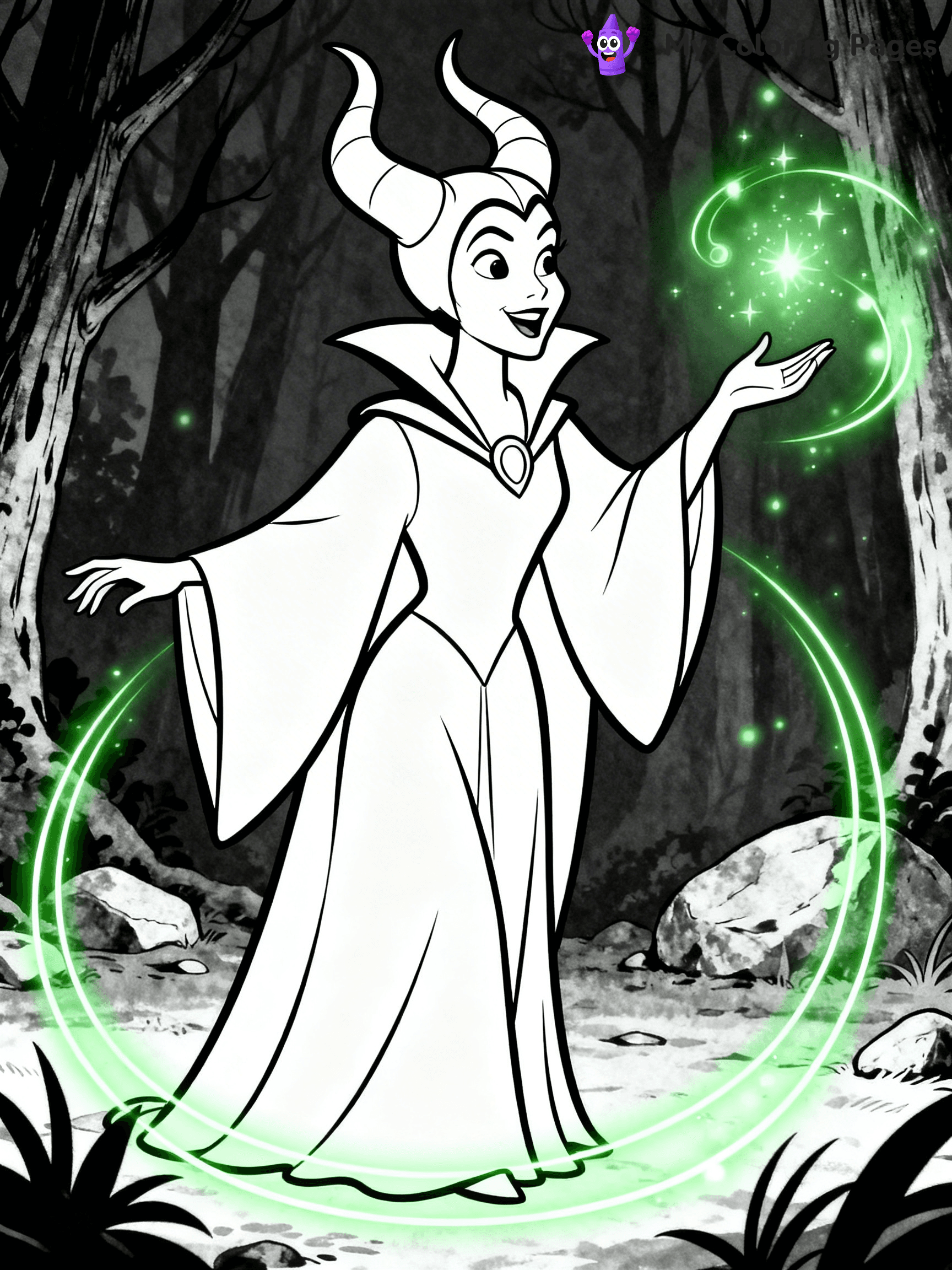 Maleficent Coloring Pages - 12
