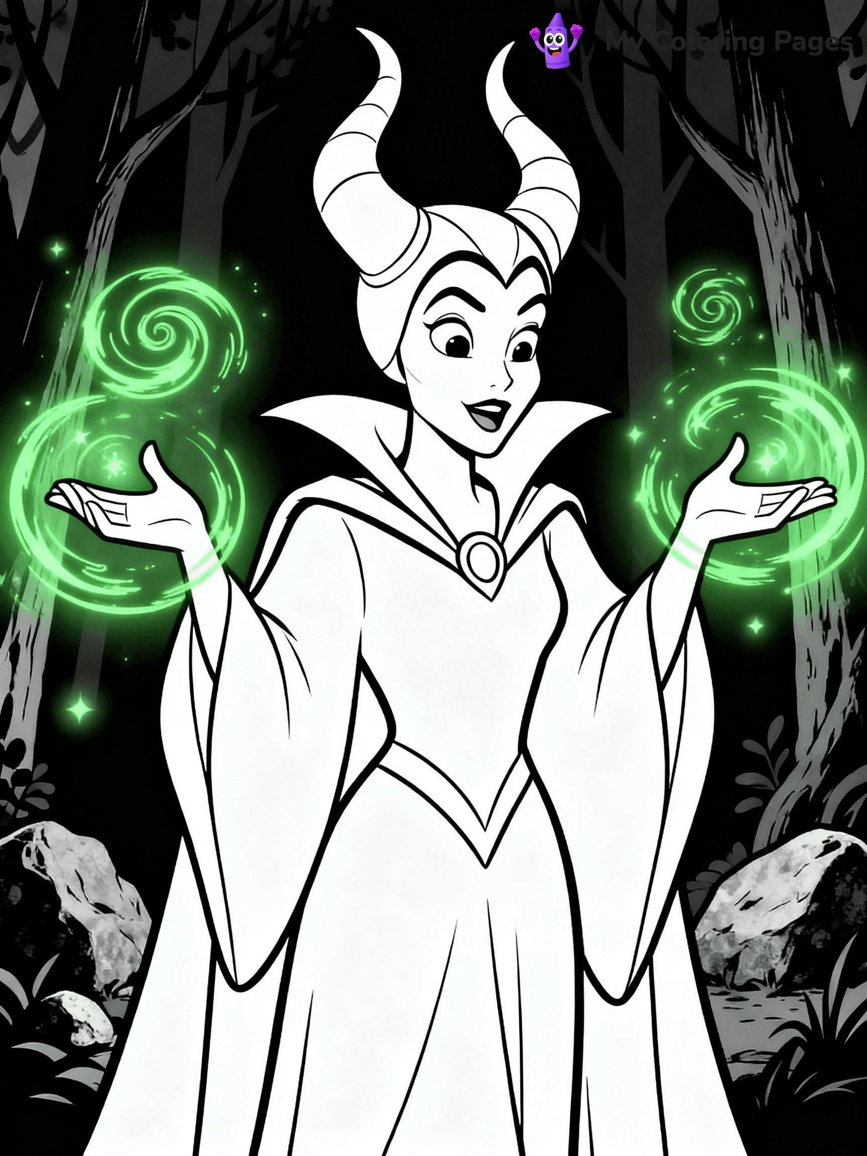 Maleficent Coloring Pages - 11