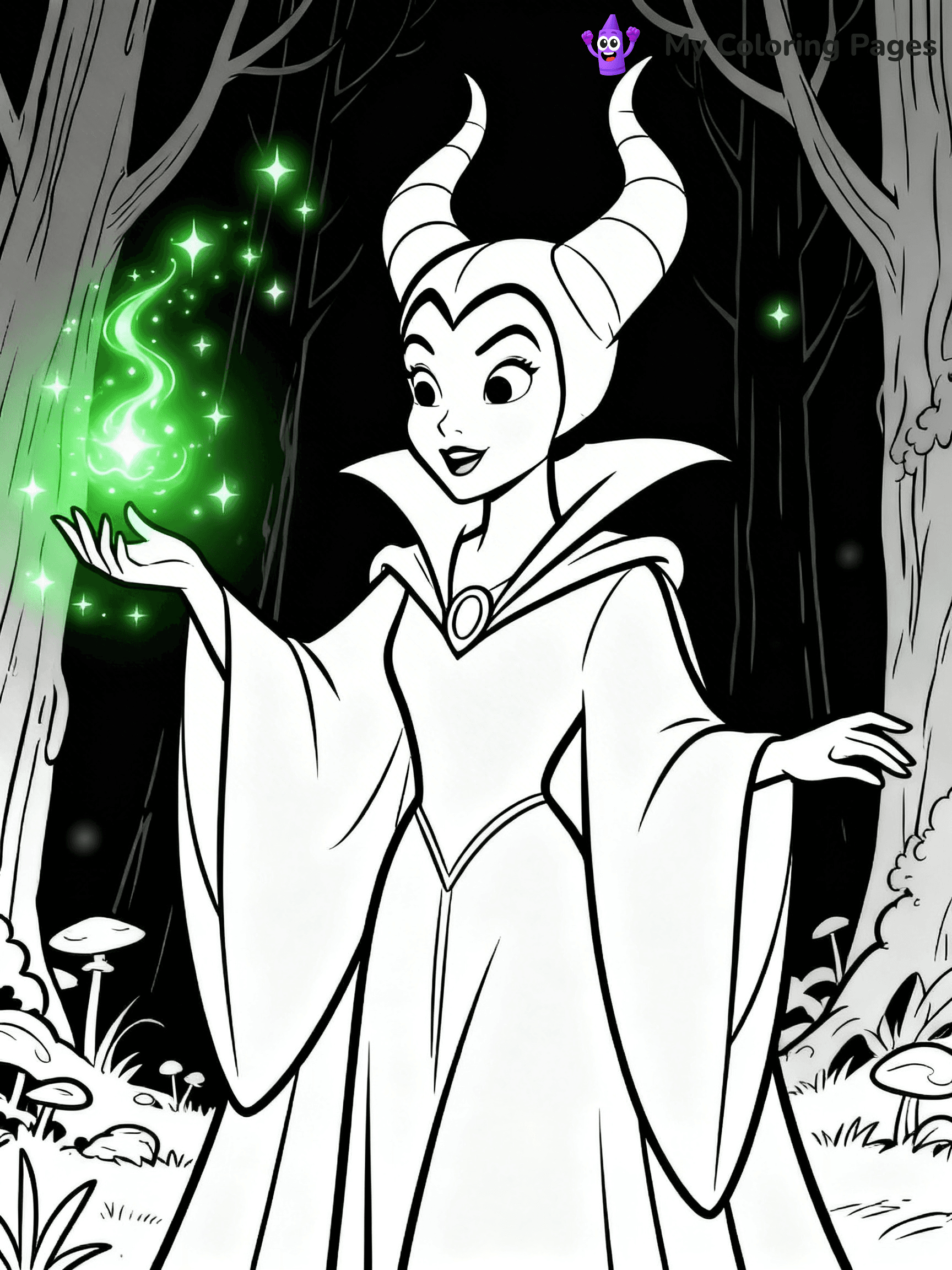 Maleficent Coloring Pages - 9