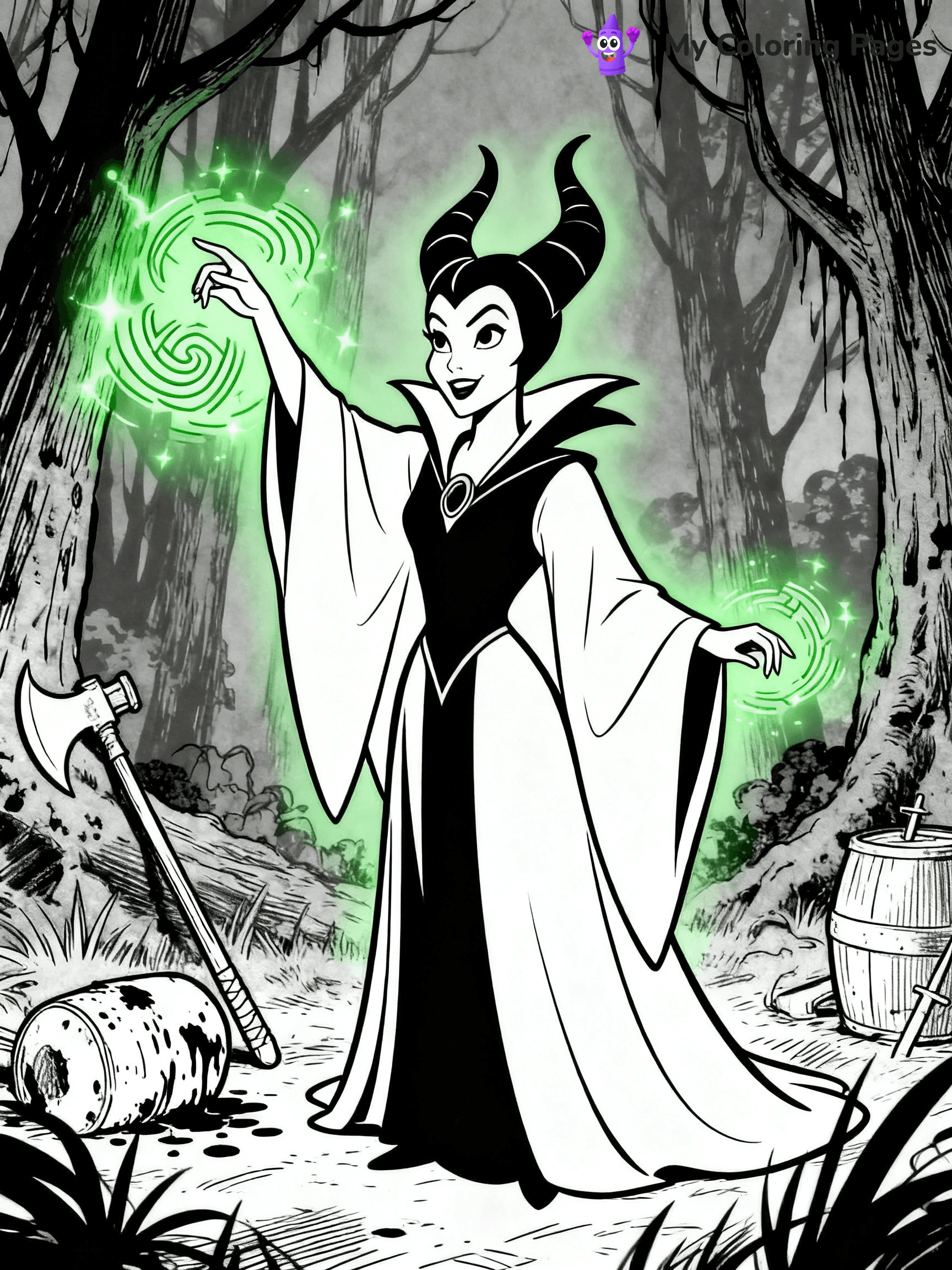 Maleficent Coloring Pages - 8