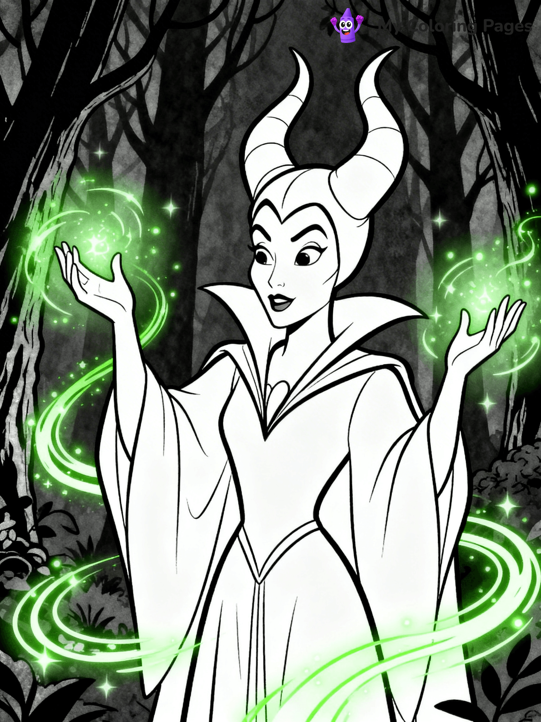 Maleficent Coloring Pages - 7