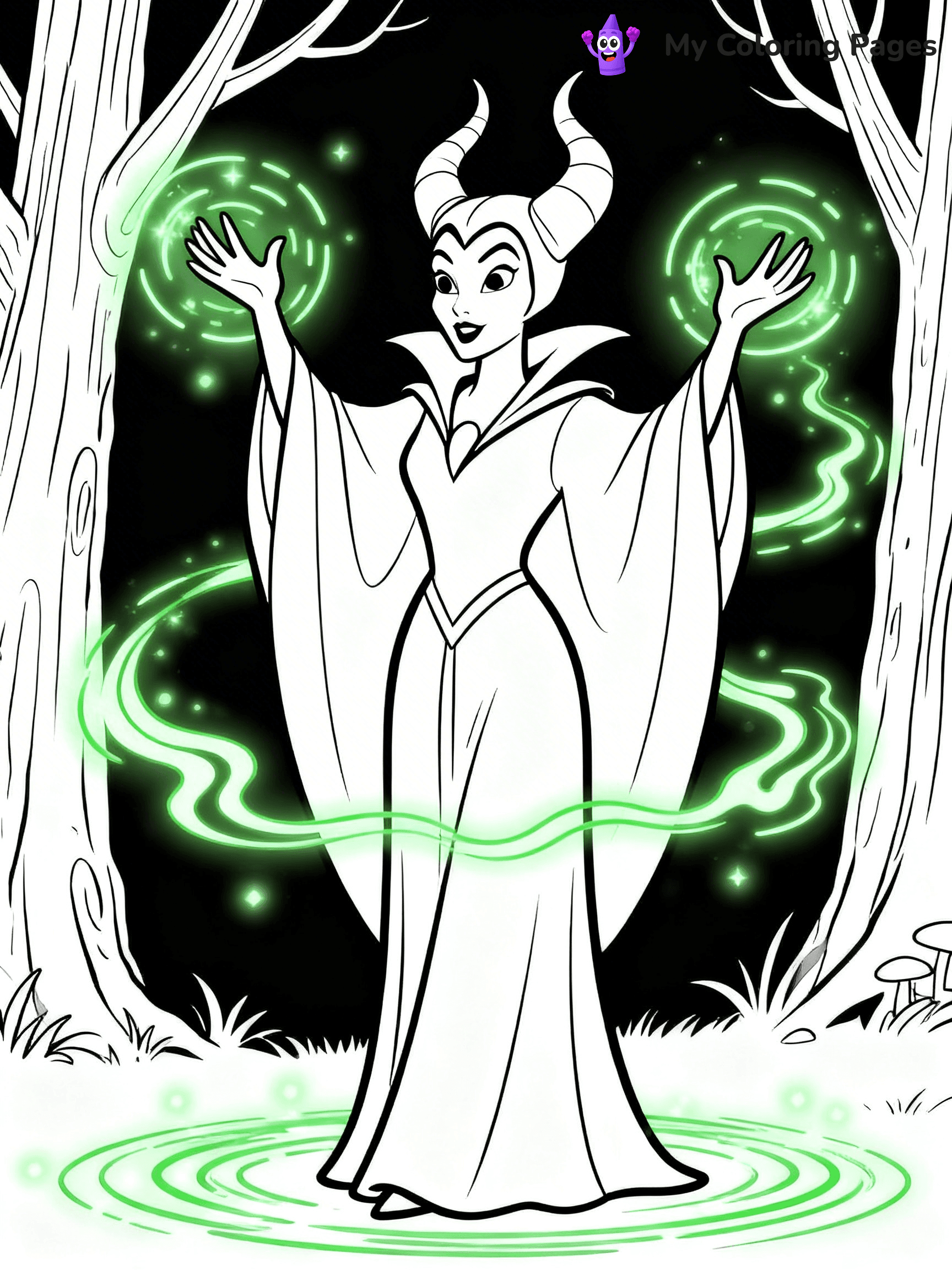 Maleficent Coloring Pages - 1