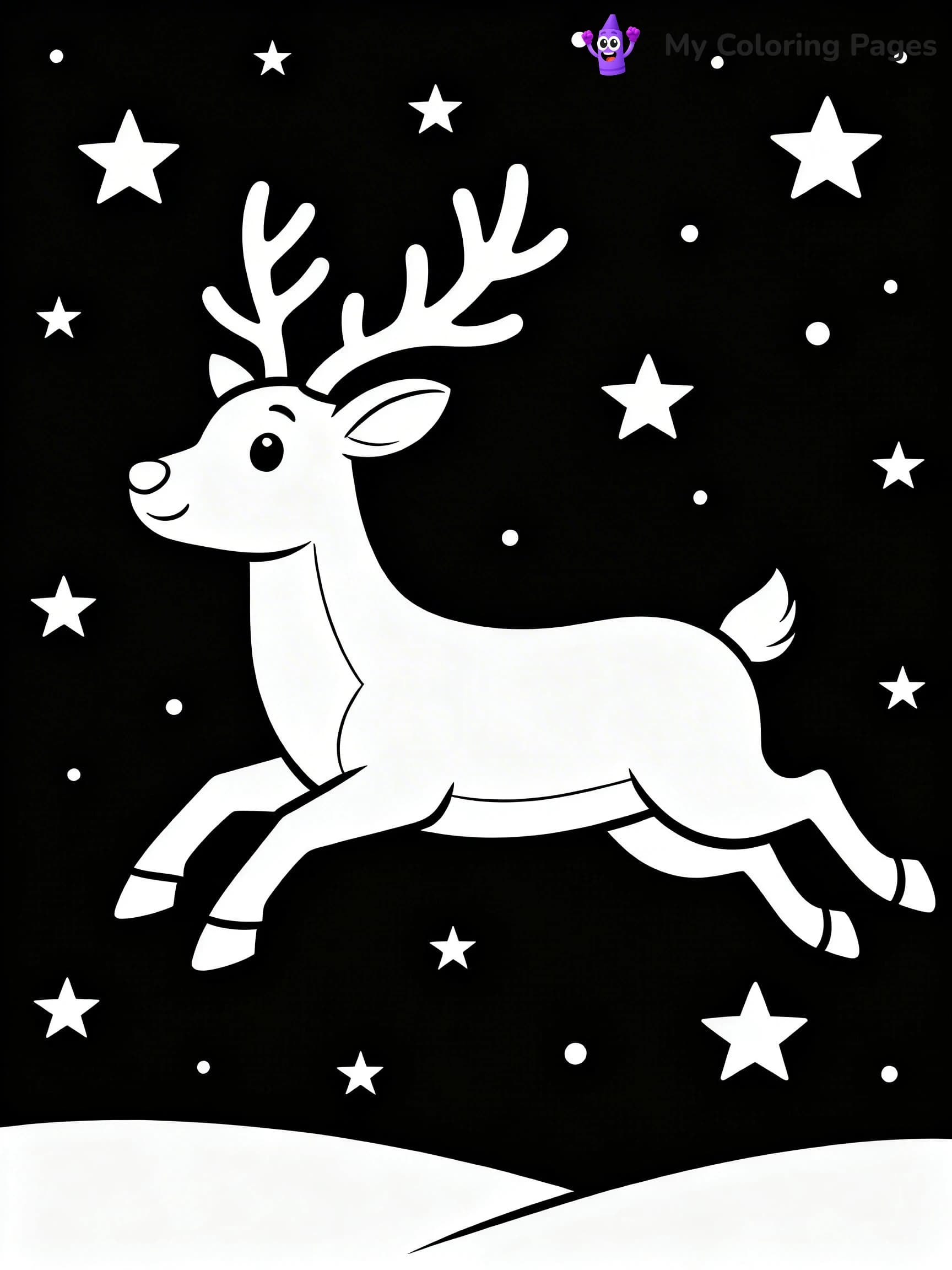 Santa And Sleigh Coloring Pages - 20
