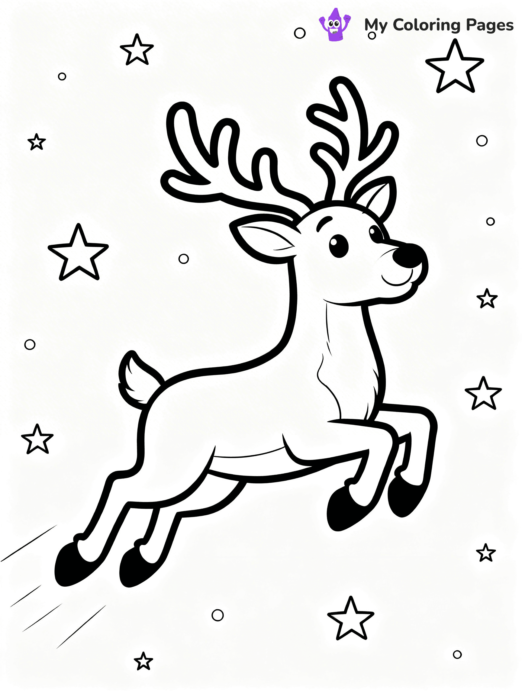 Santa And Sleigh Coloring Pages - 19