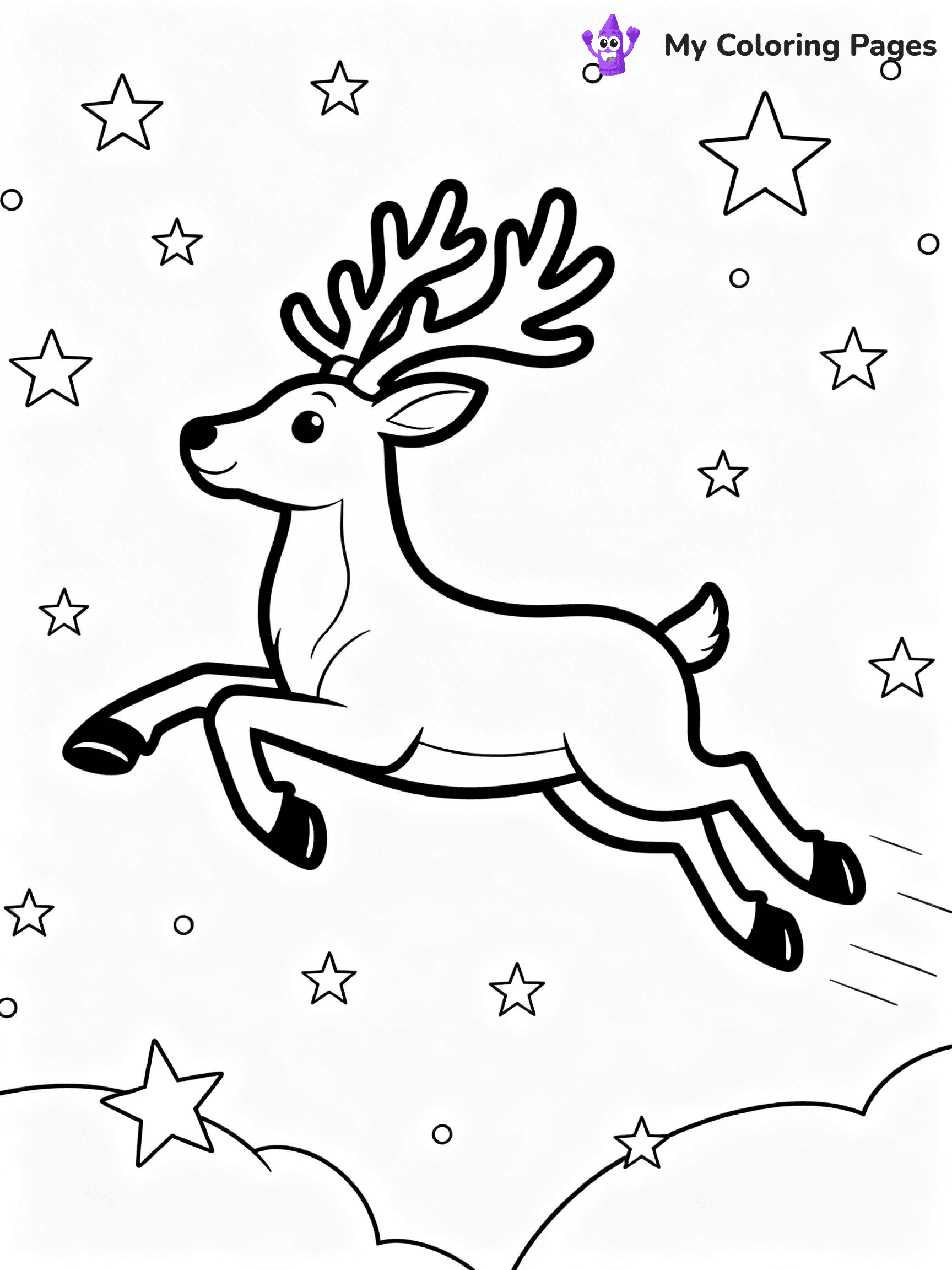 Santa And Sleigh Coloring Pages - 16