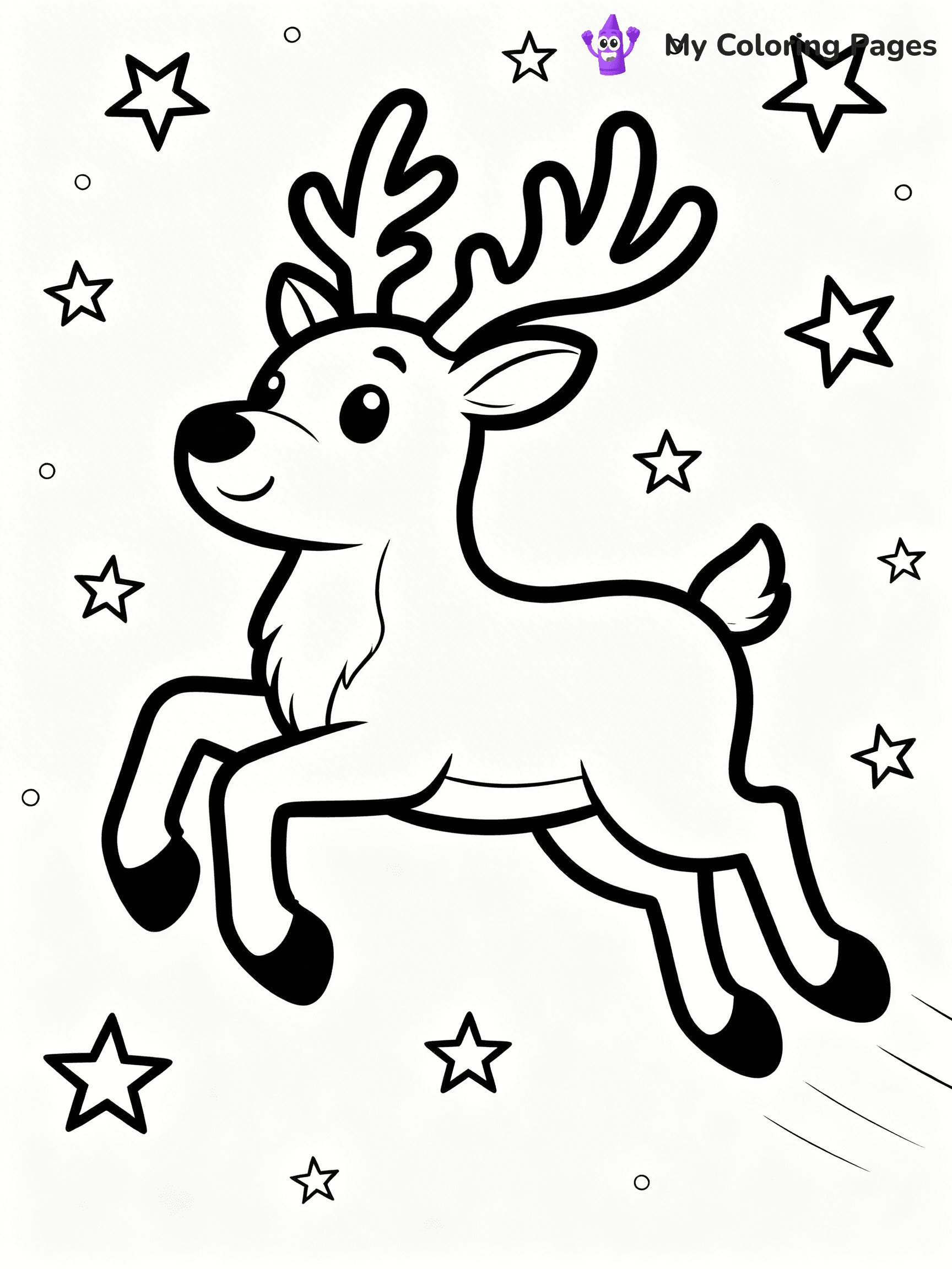 Santa And Sleigh Coloring Pages - 9
