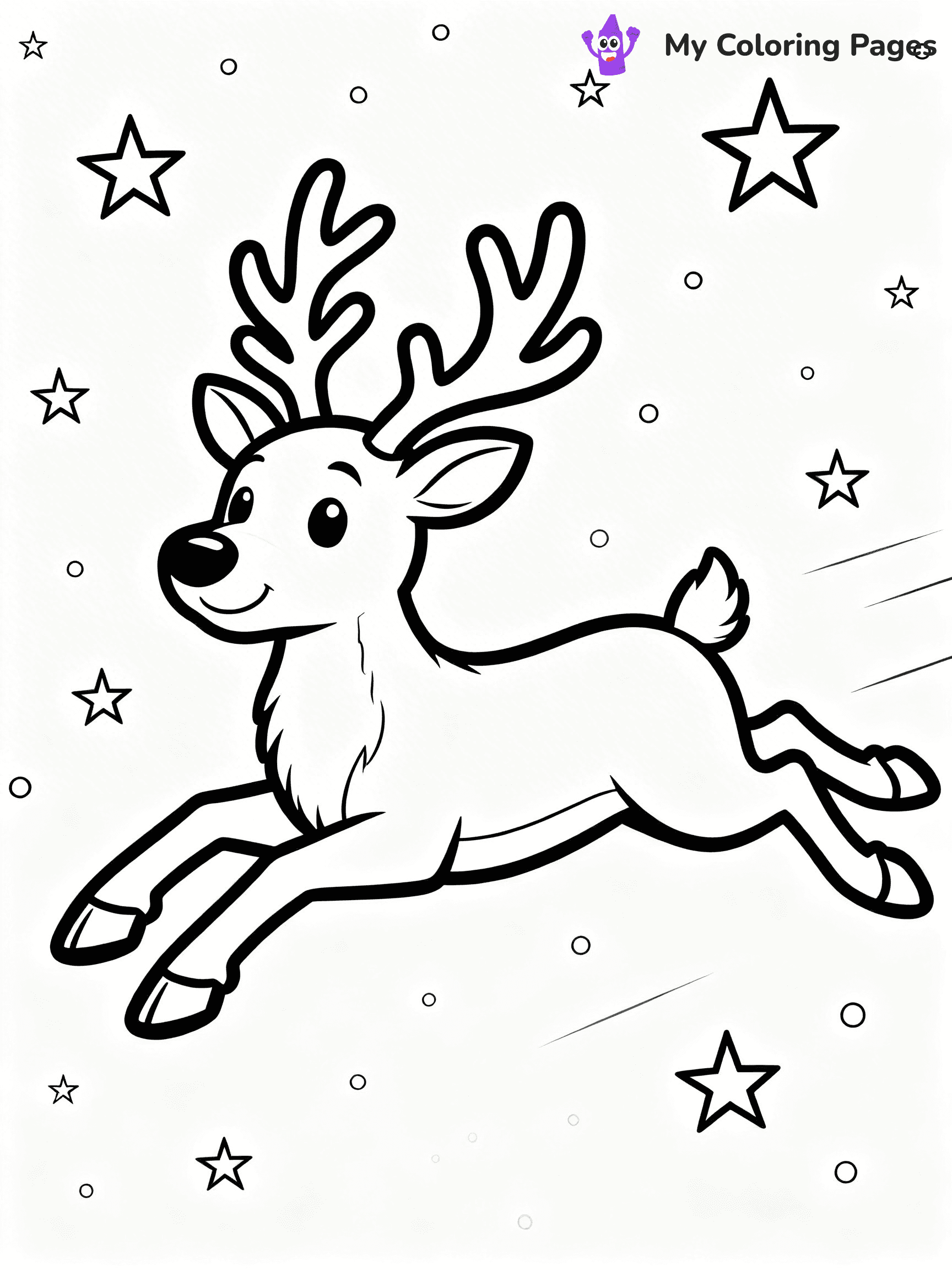 Santa And Sleigh Coloring Pages - 8