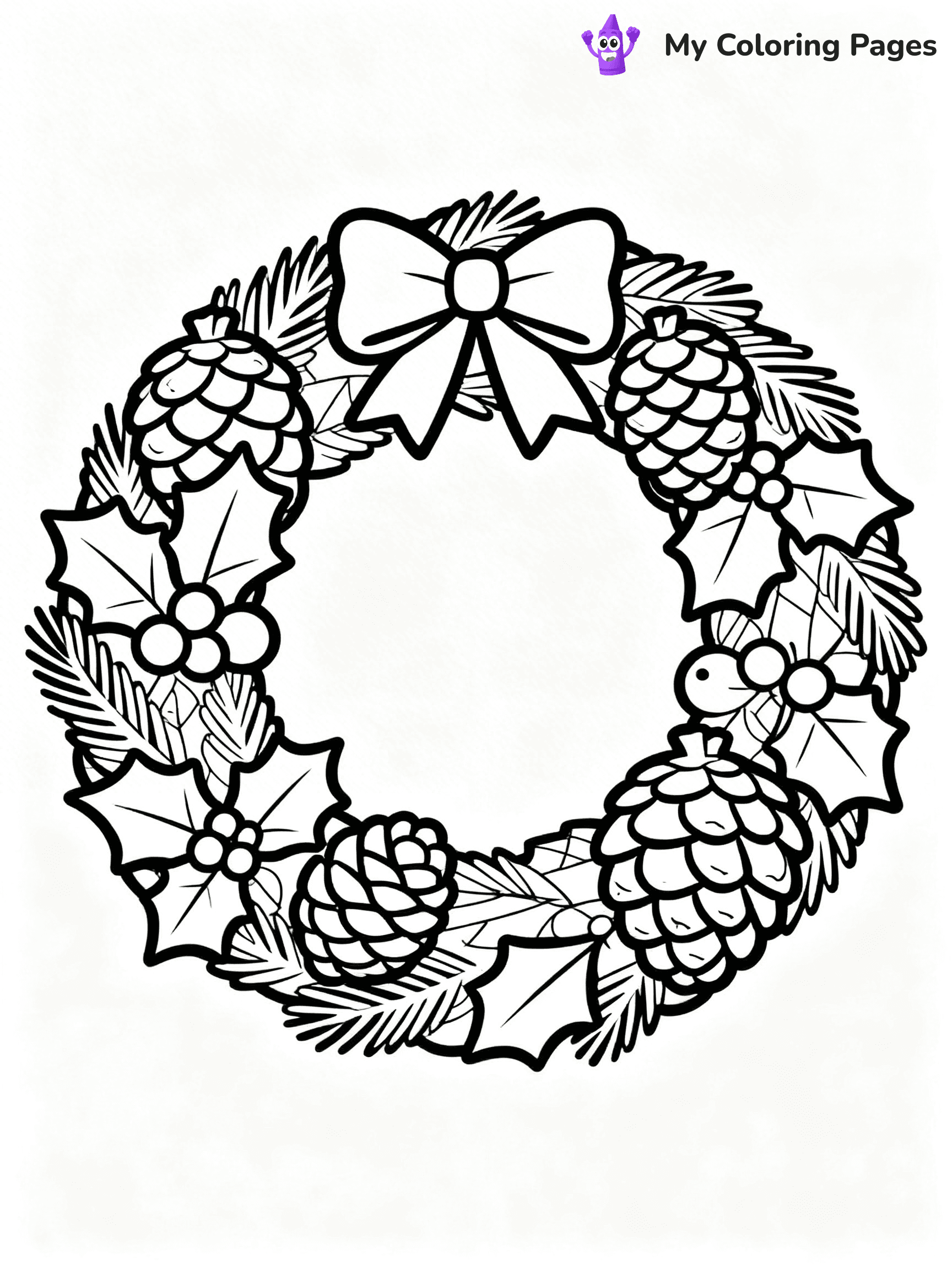 Wreath Coloring Pages - 78