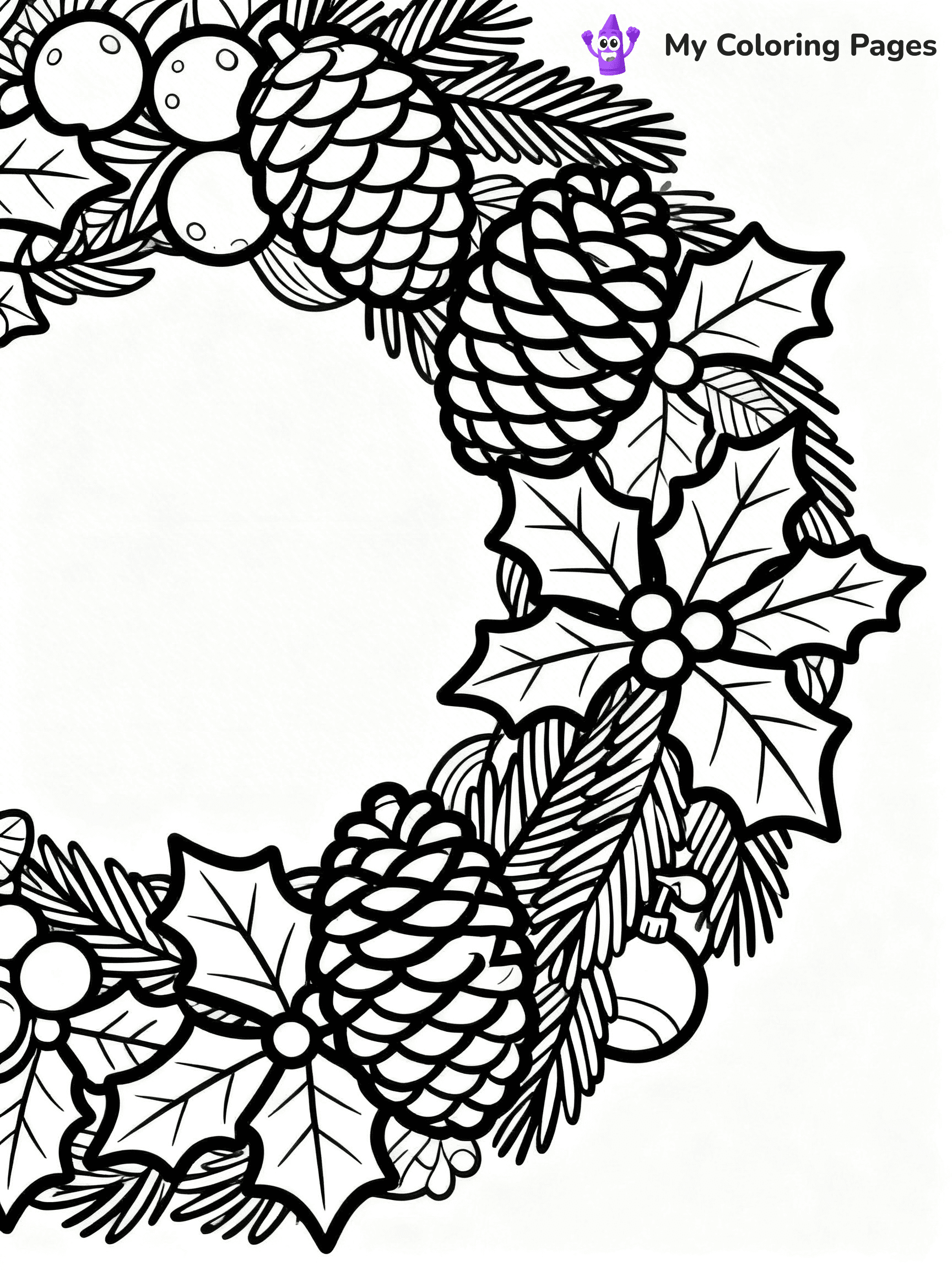 Wreath Coloring Pages - 69