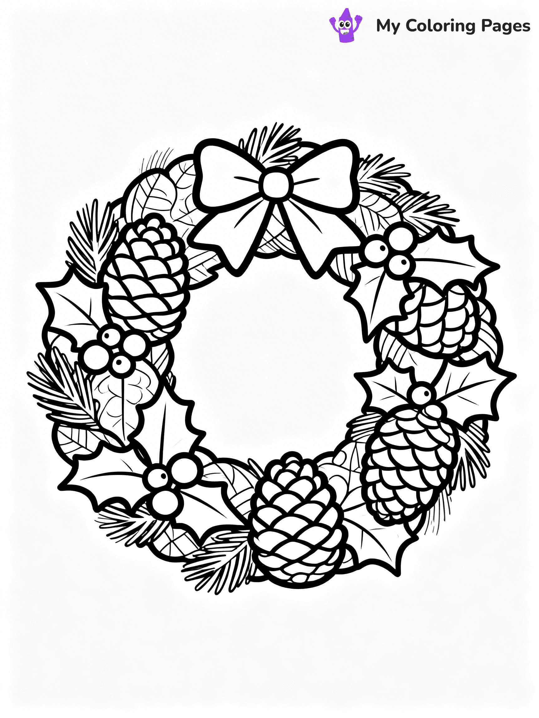 Wreath Coloring Pages - 67