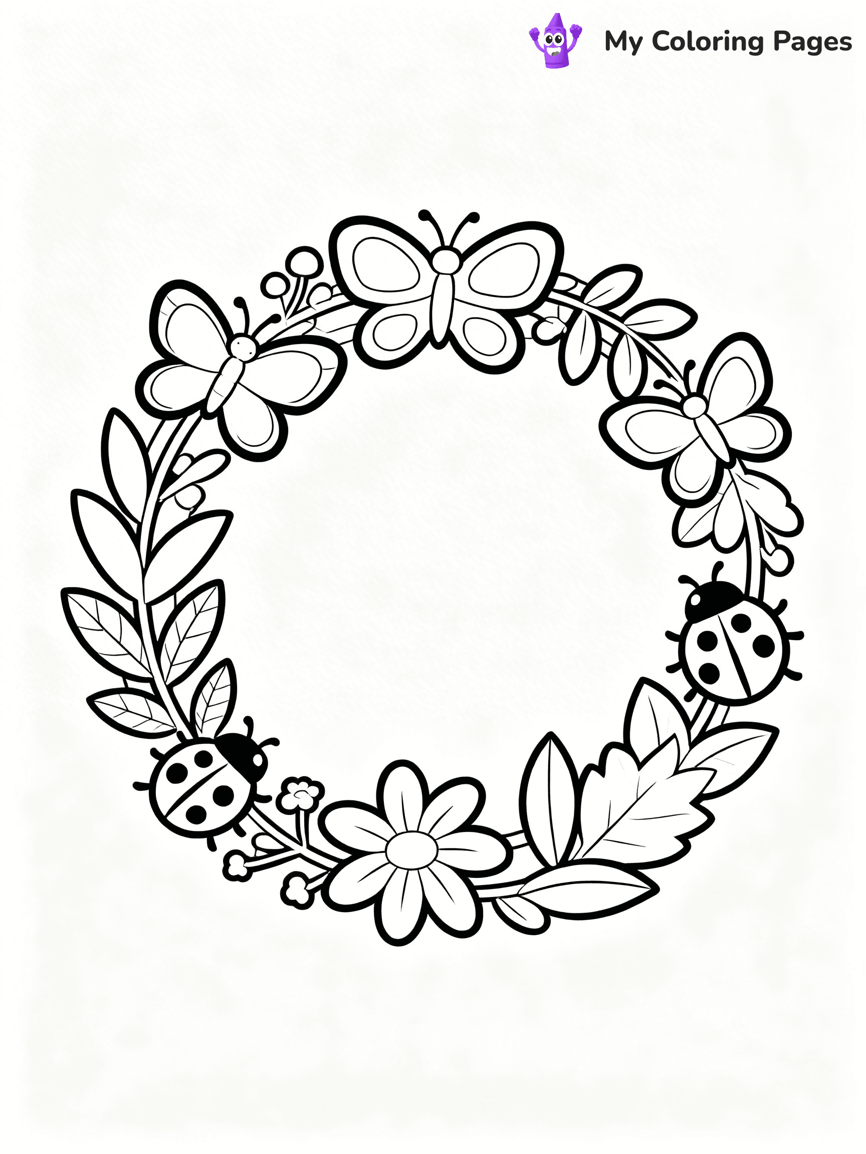 Wreath Coloring Pages - 60