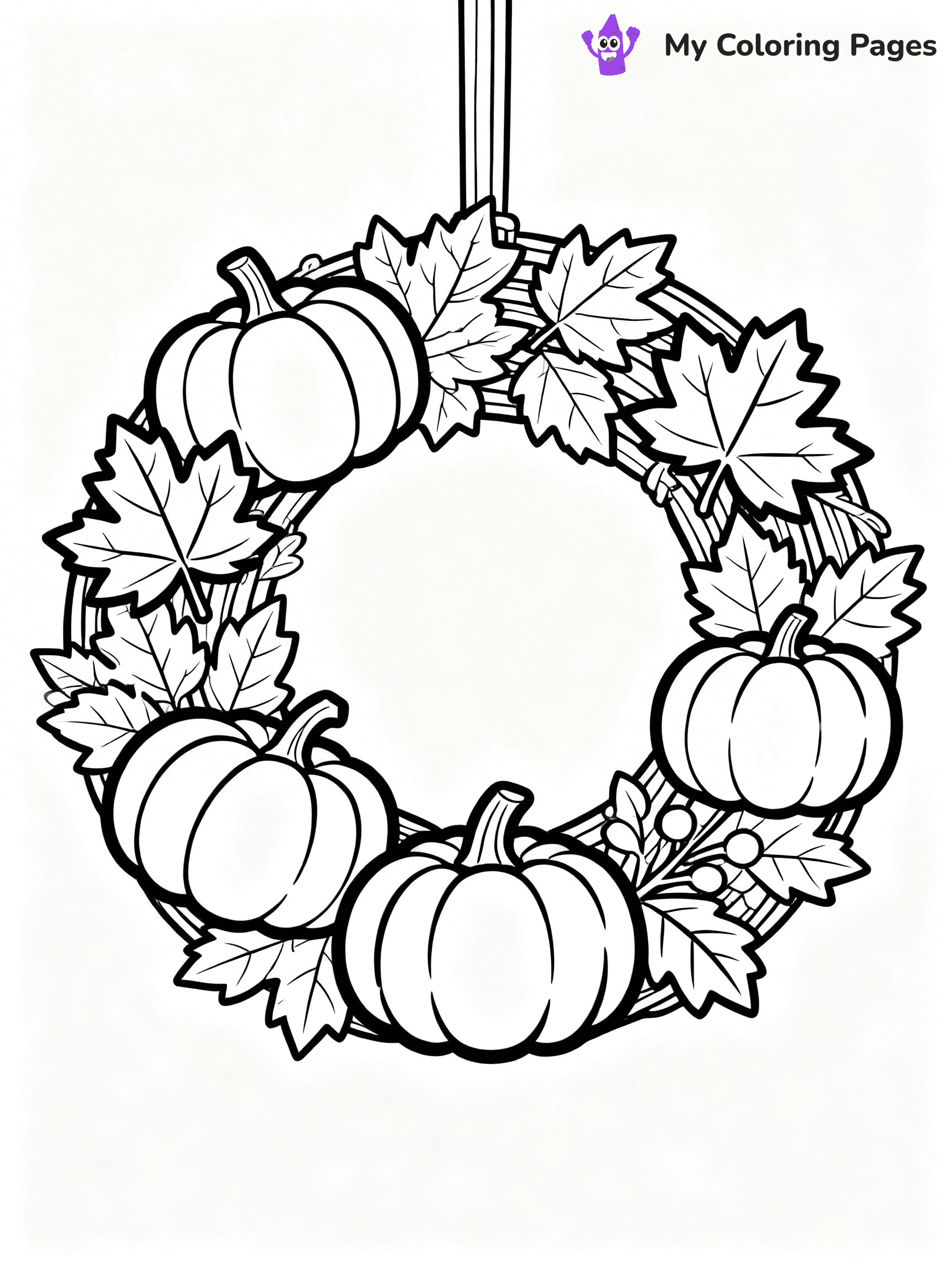 Wreath Coloring Pages - 57