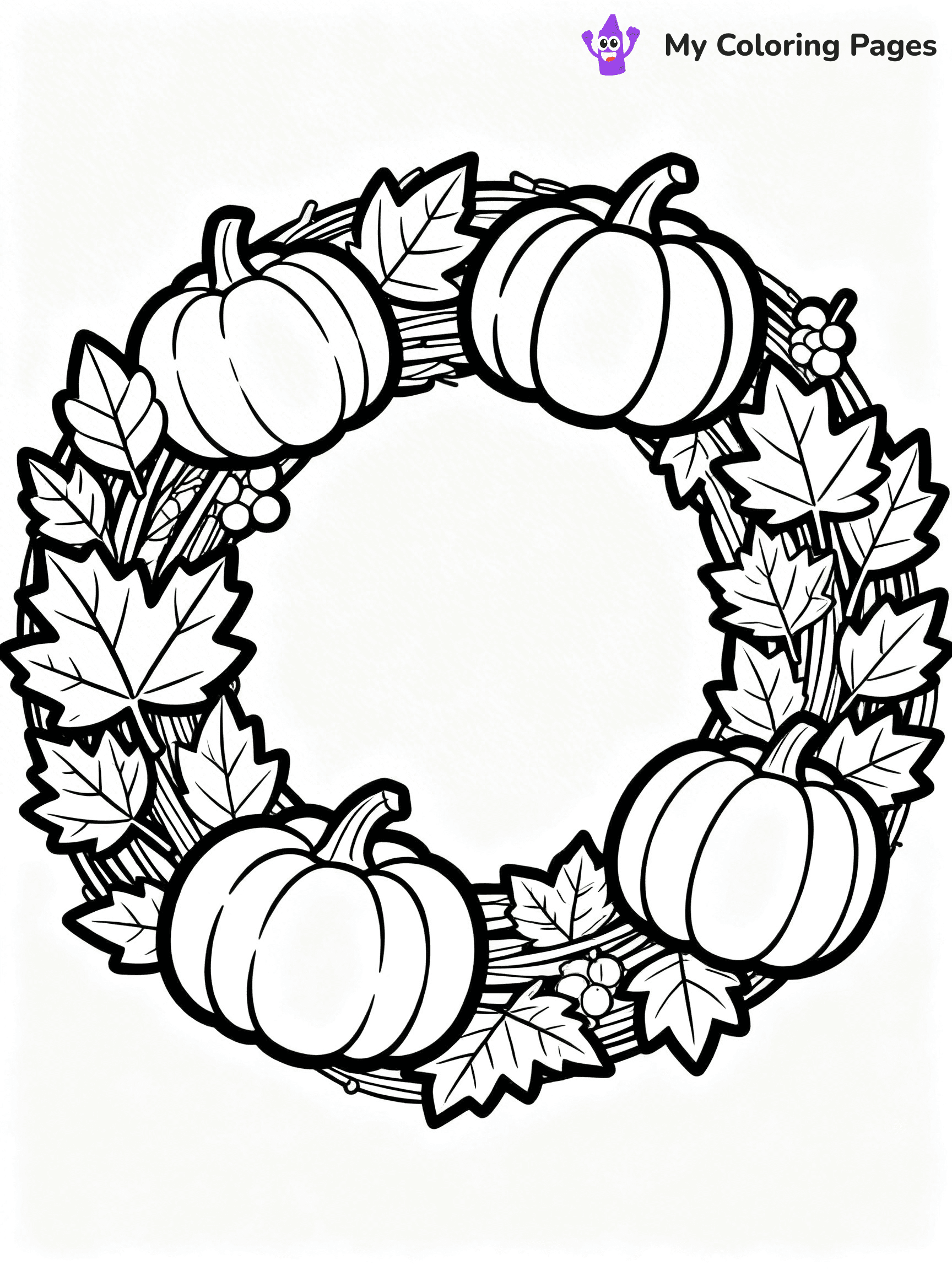 Wreath Coloring Pages - 55