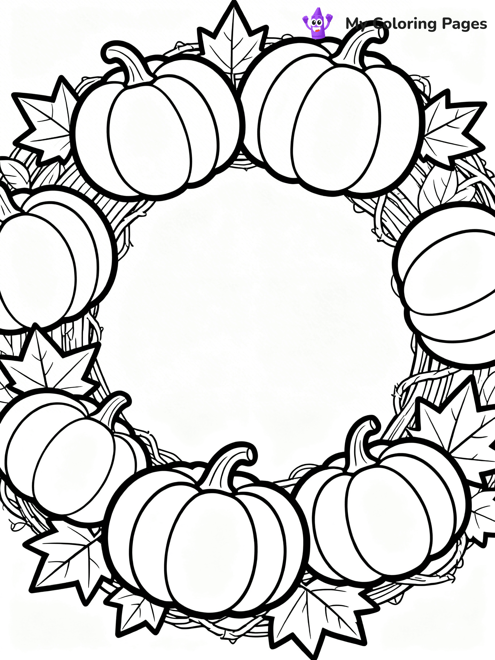 Wreath Coloring Pages - 54