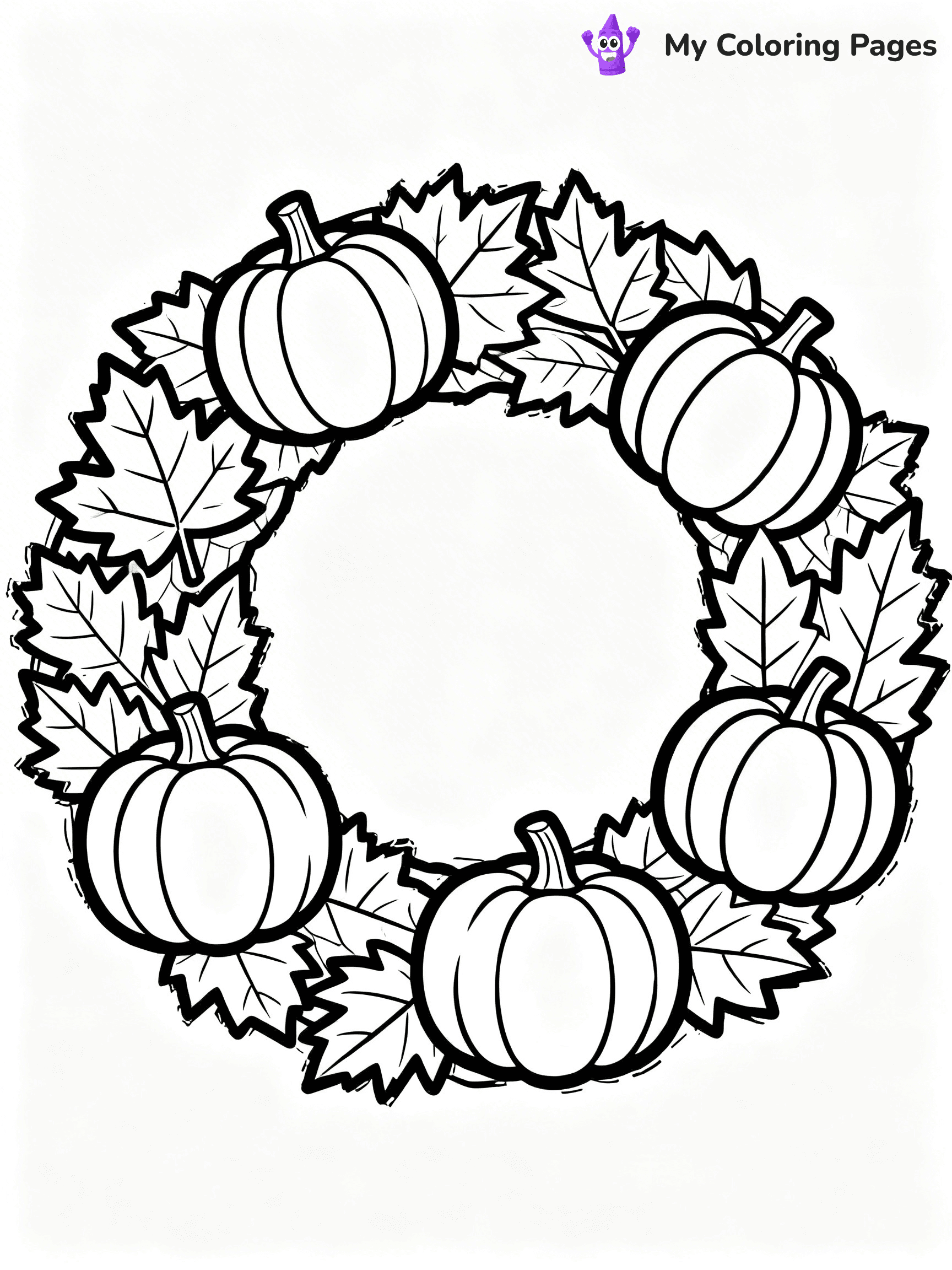 Wreath Coloring Pages - 52