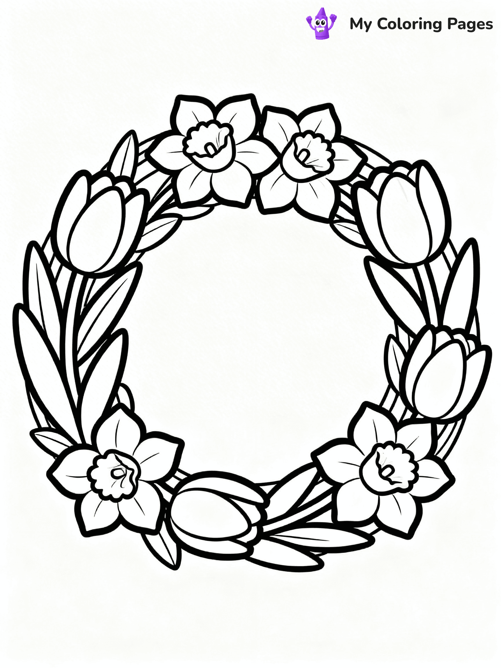 Wreath Coloring Pages - 51