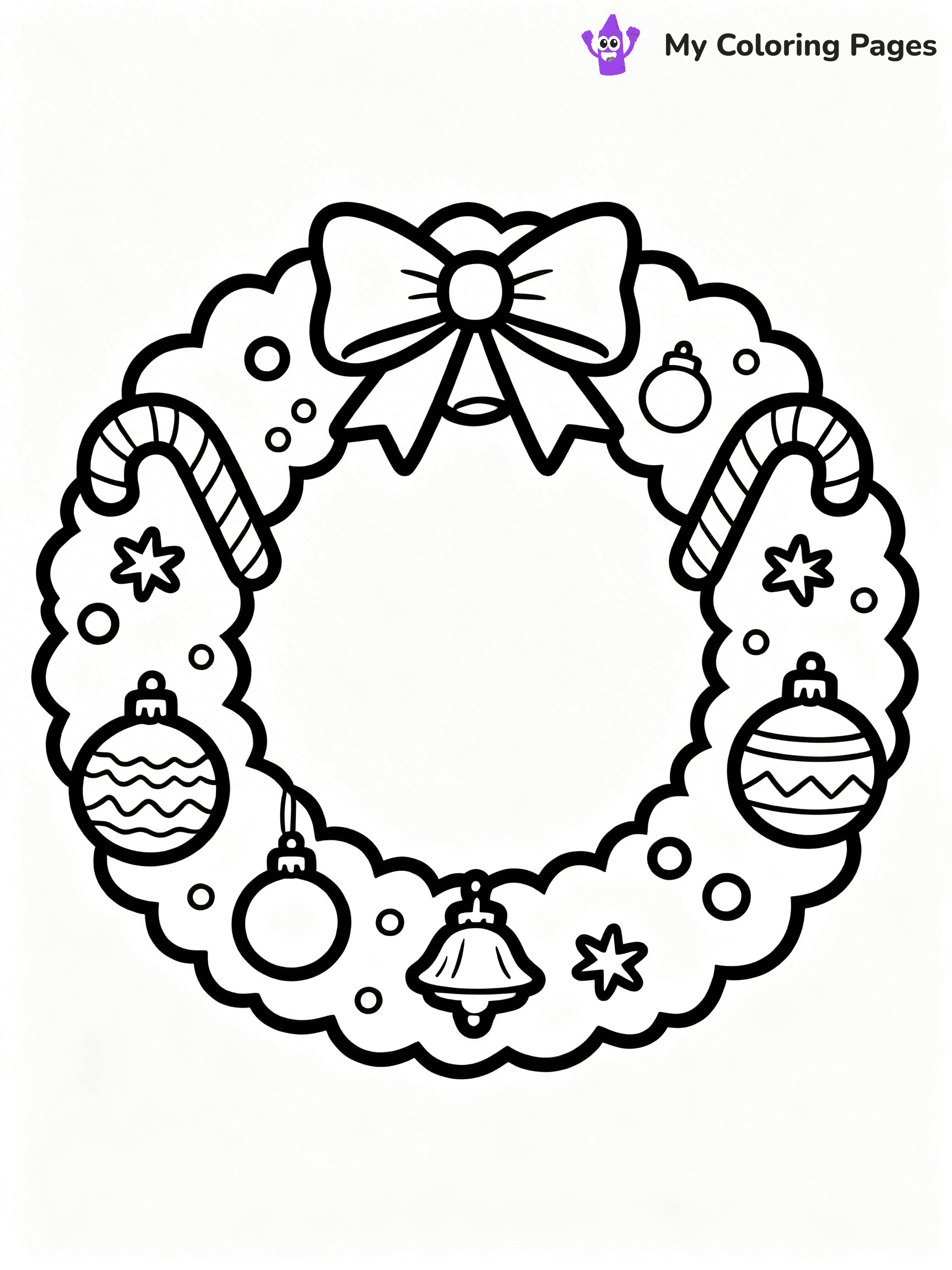 Wreath Coloring Pages - 44