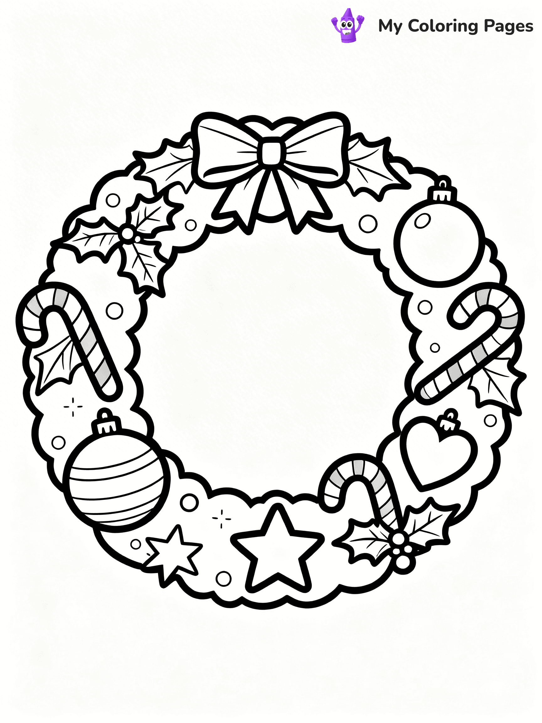 Wreath Coloring Pages - 43
